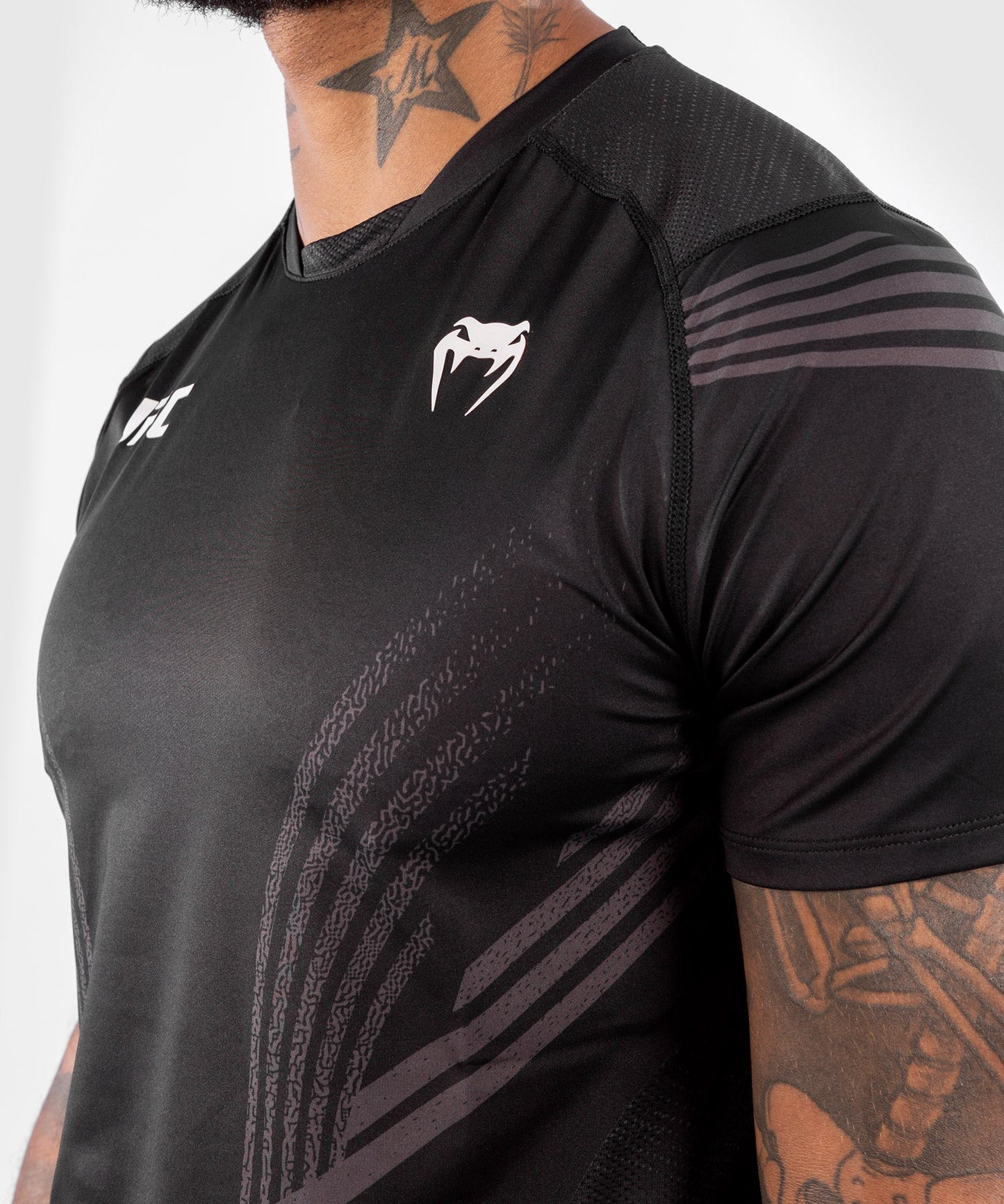 Camiseta Técnica Para Hombre Fighters UFC Venum Authentic Fight Night - Negro