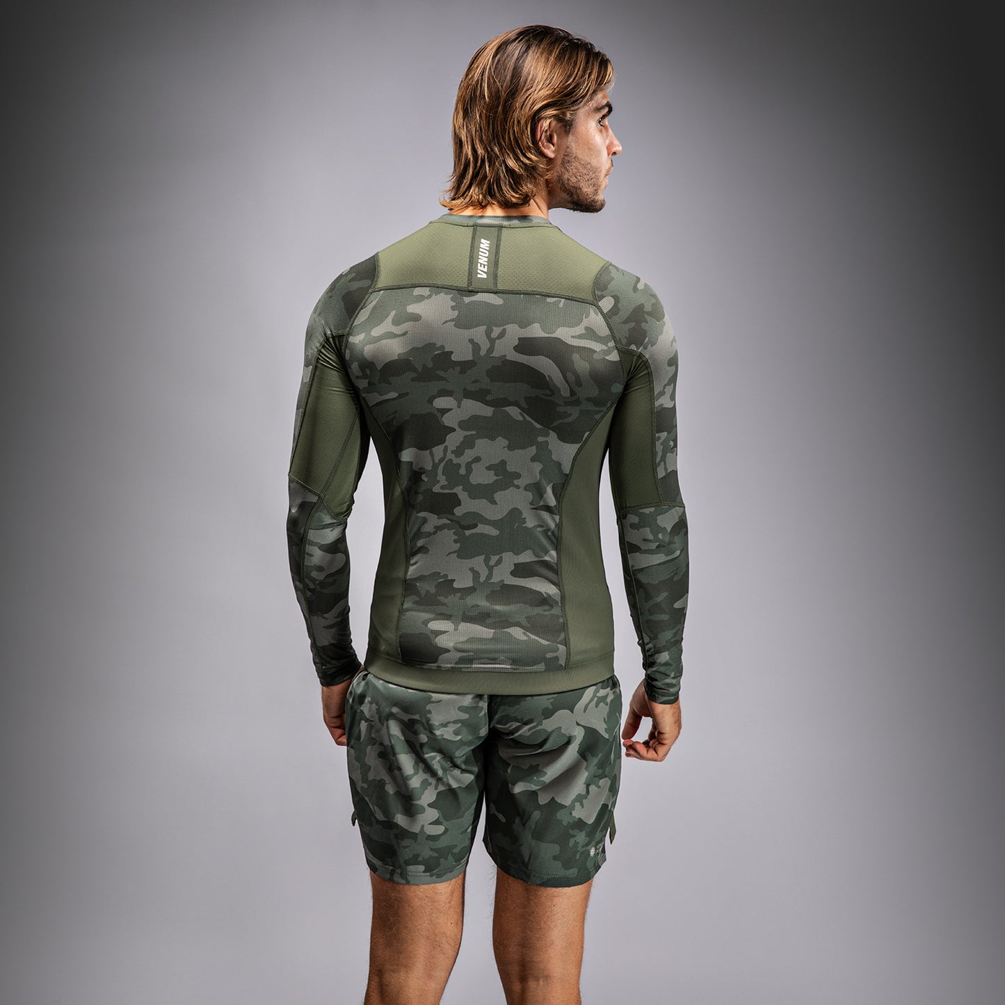 Venum G-Fit Air Rashguard de Manga Larga para Hombre - Camuflaje Militar
