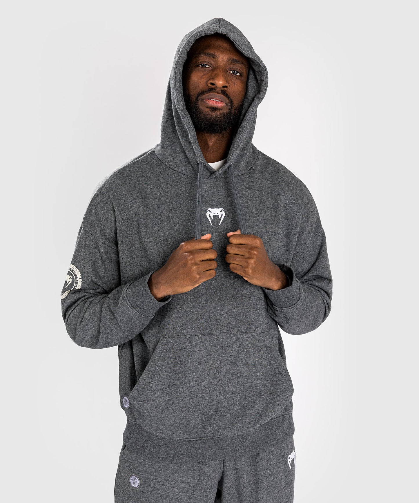 Venum Vortex XL Lite Sudadera Con Capucha para Hombre - Gris Jaspeado Oscuro