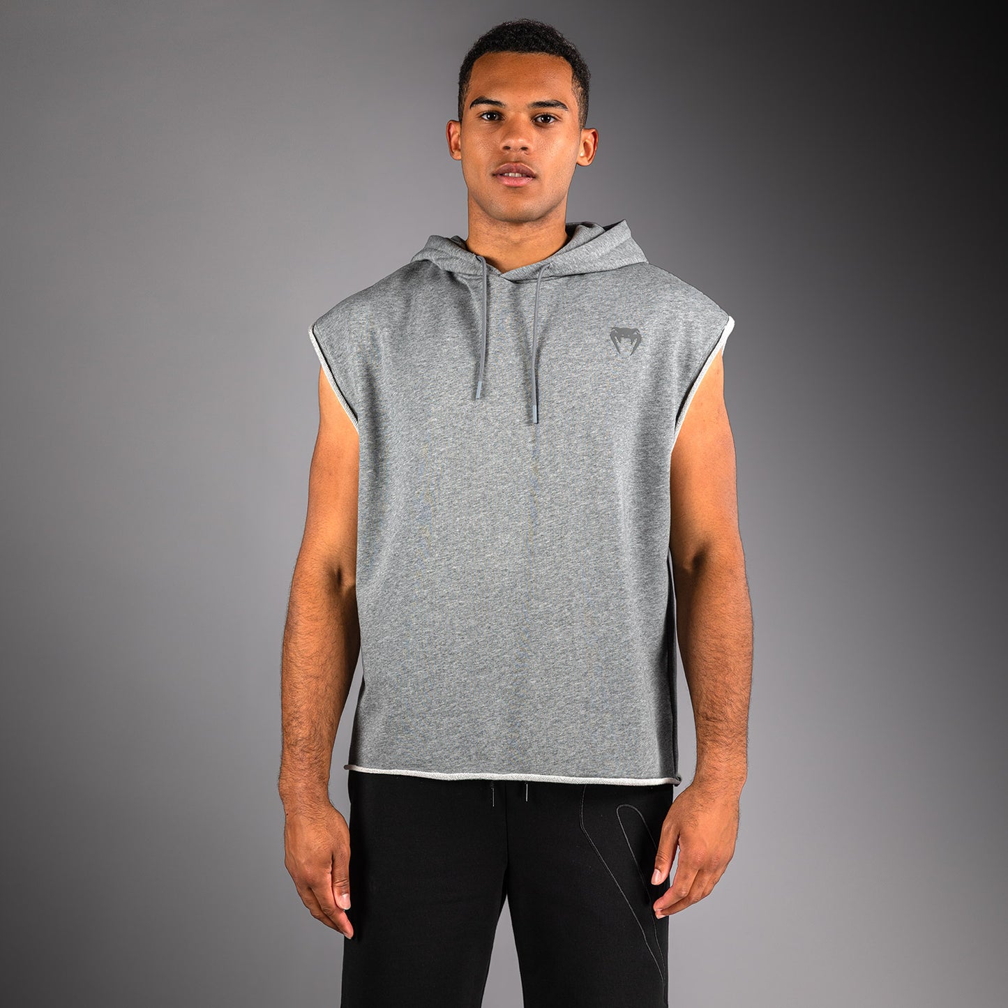 Venum Divide Sudadera con Capucha Sin Mangas - Gris Jaspeado