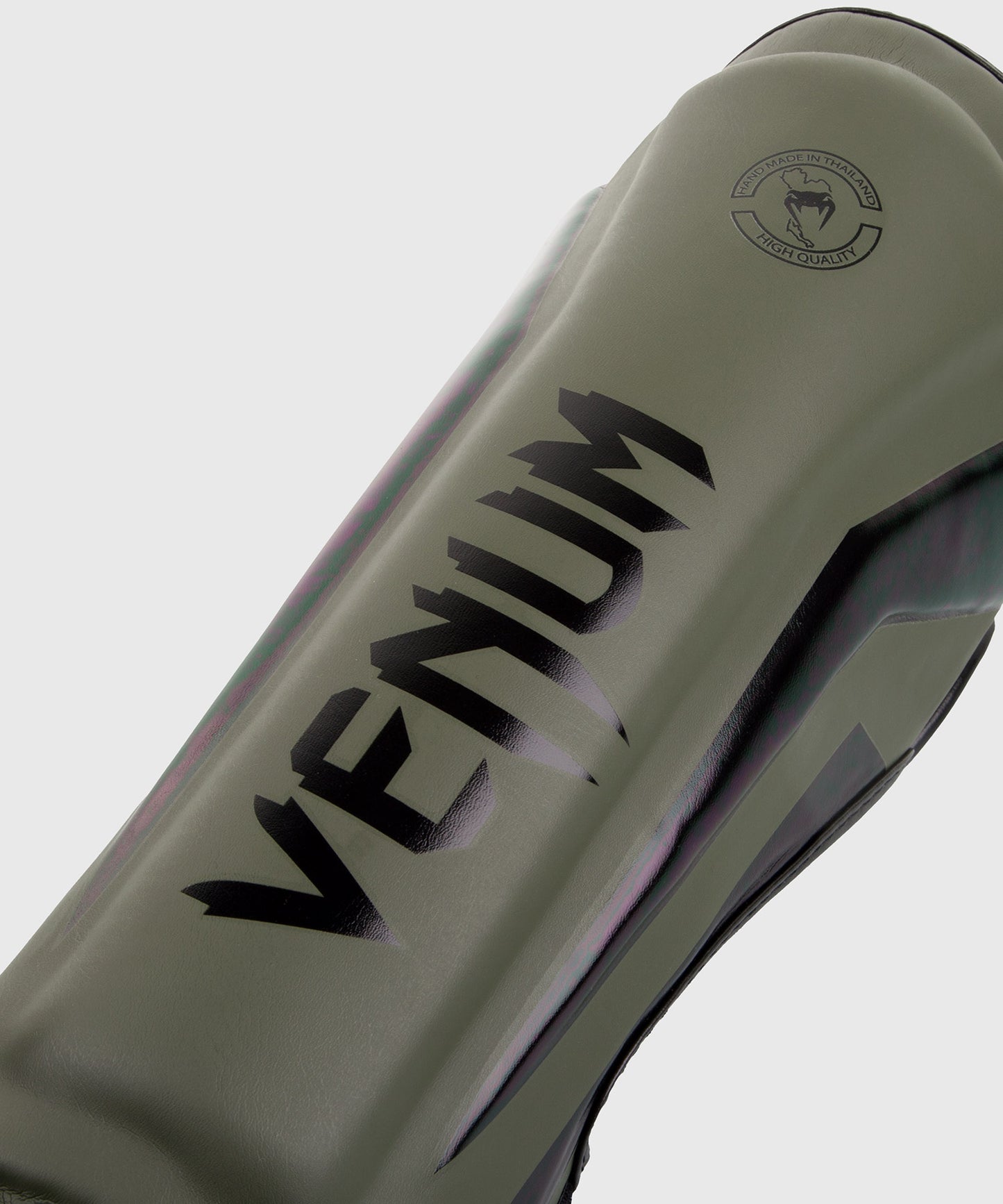 Espinilleras Venum Elite Standup - Caqui/Negro