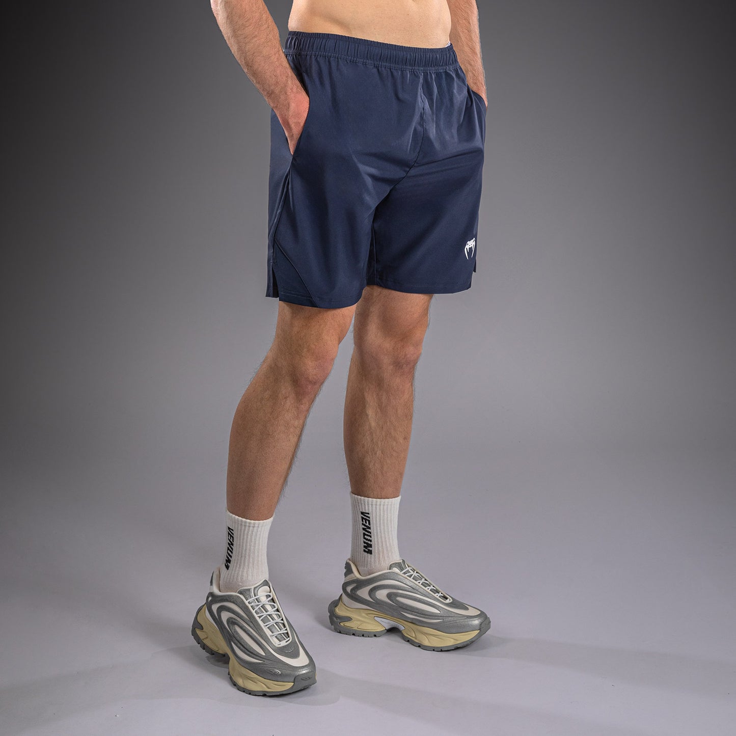 Venum Contender Shorts de entrenamiento - Azul marino/Blanco