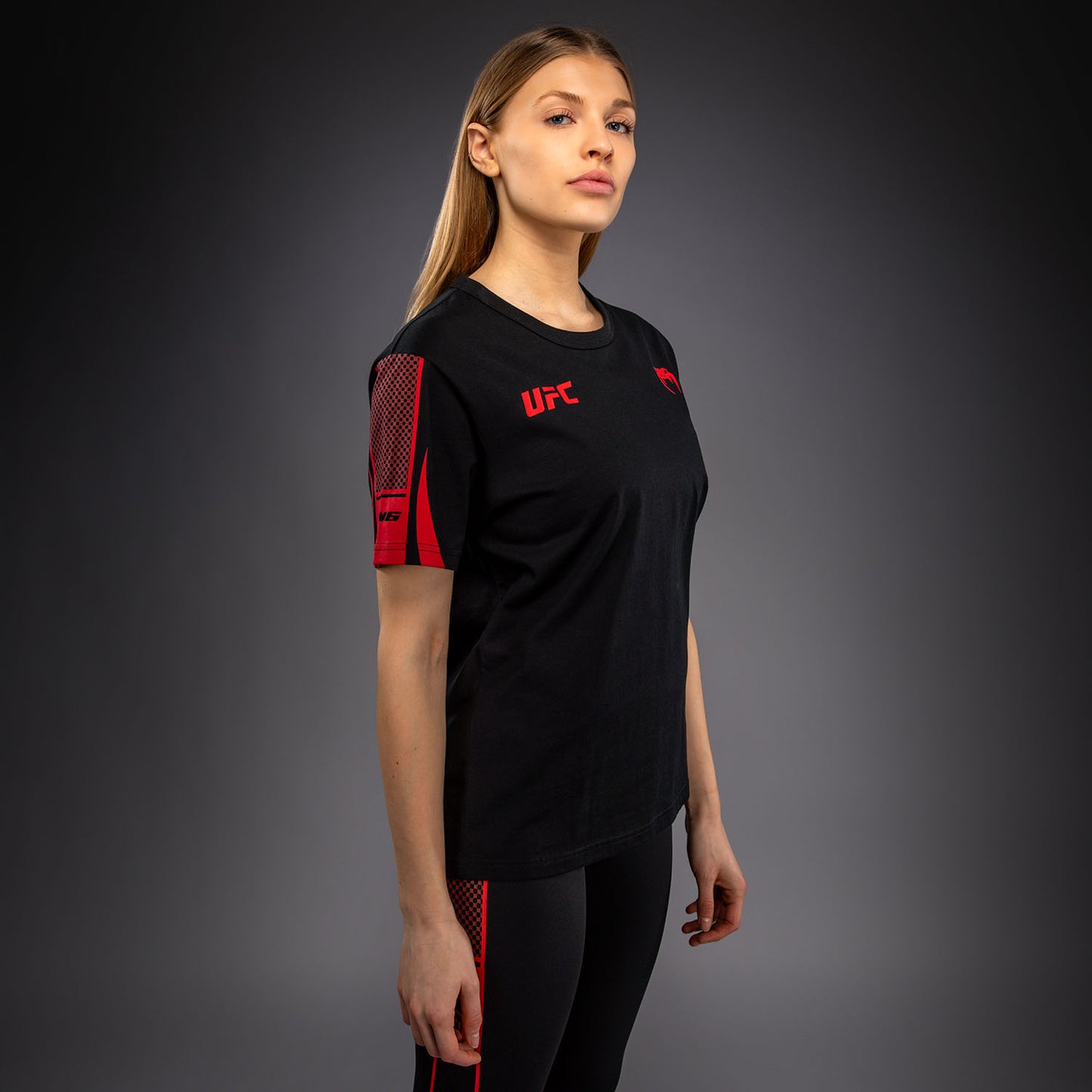 Venum UFC Unity by Venum Authentic Fight Week Camiseta de Manga Corta para Mujer - Negro