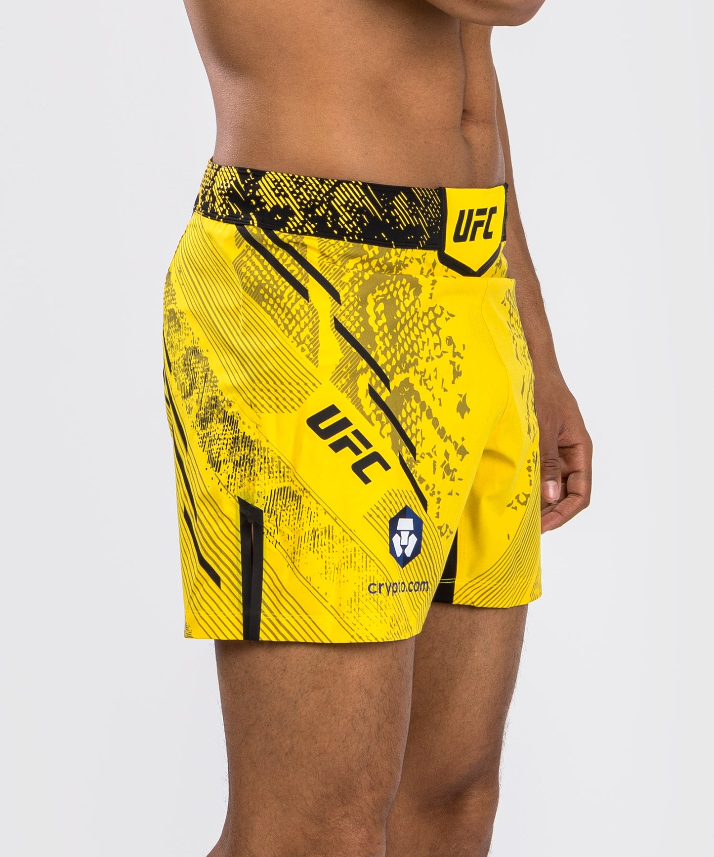 Pantalón Corto UFC Adrenaline by Venum Personalized Authentic Fight Night, Hombre - Corte Corto - Amarillo