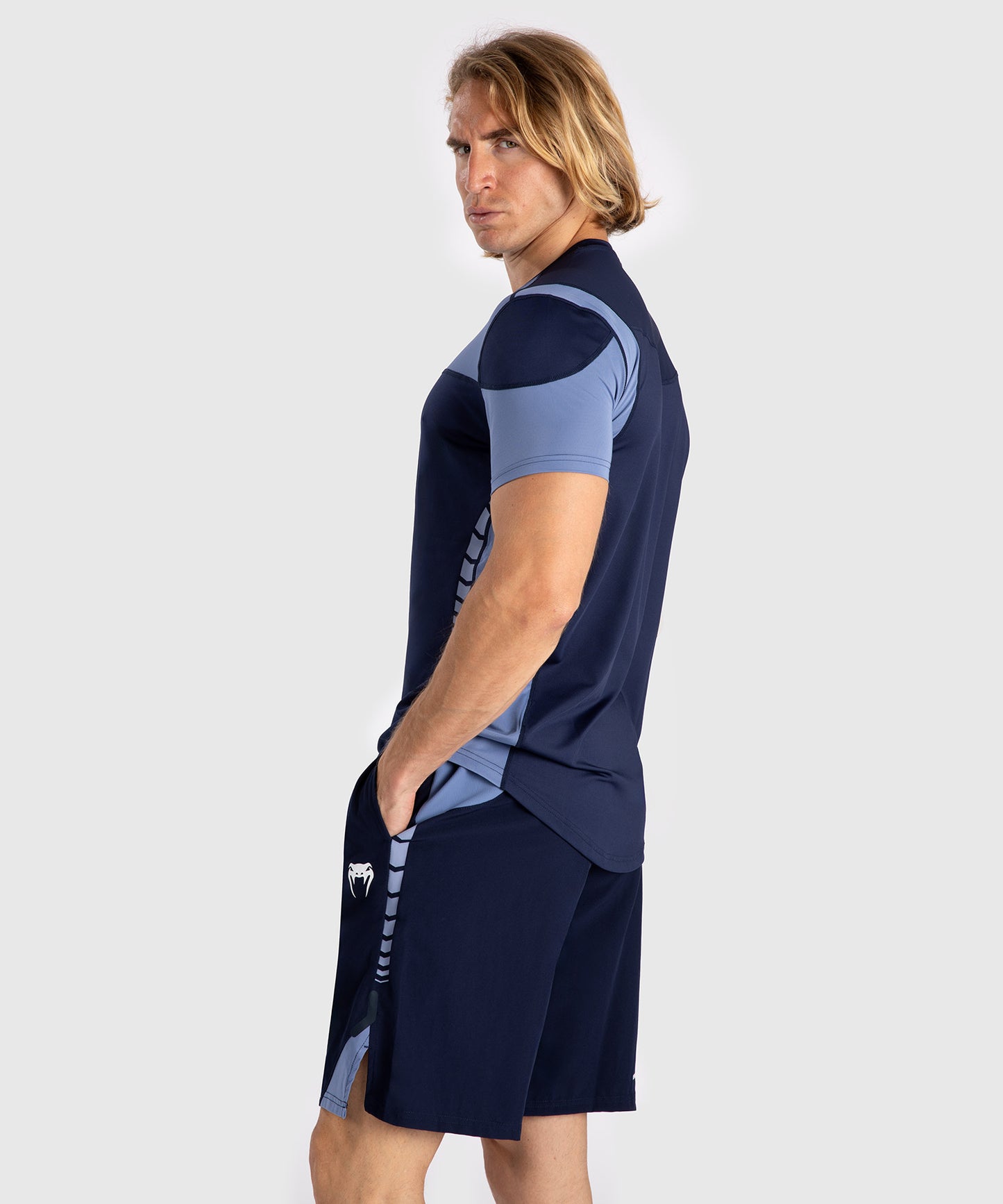 Venum Tempest Camiseta para Hombre Dry-Tech - Azul Marino/Azul