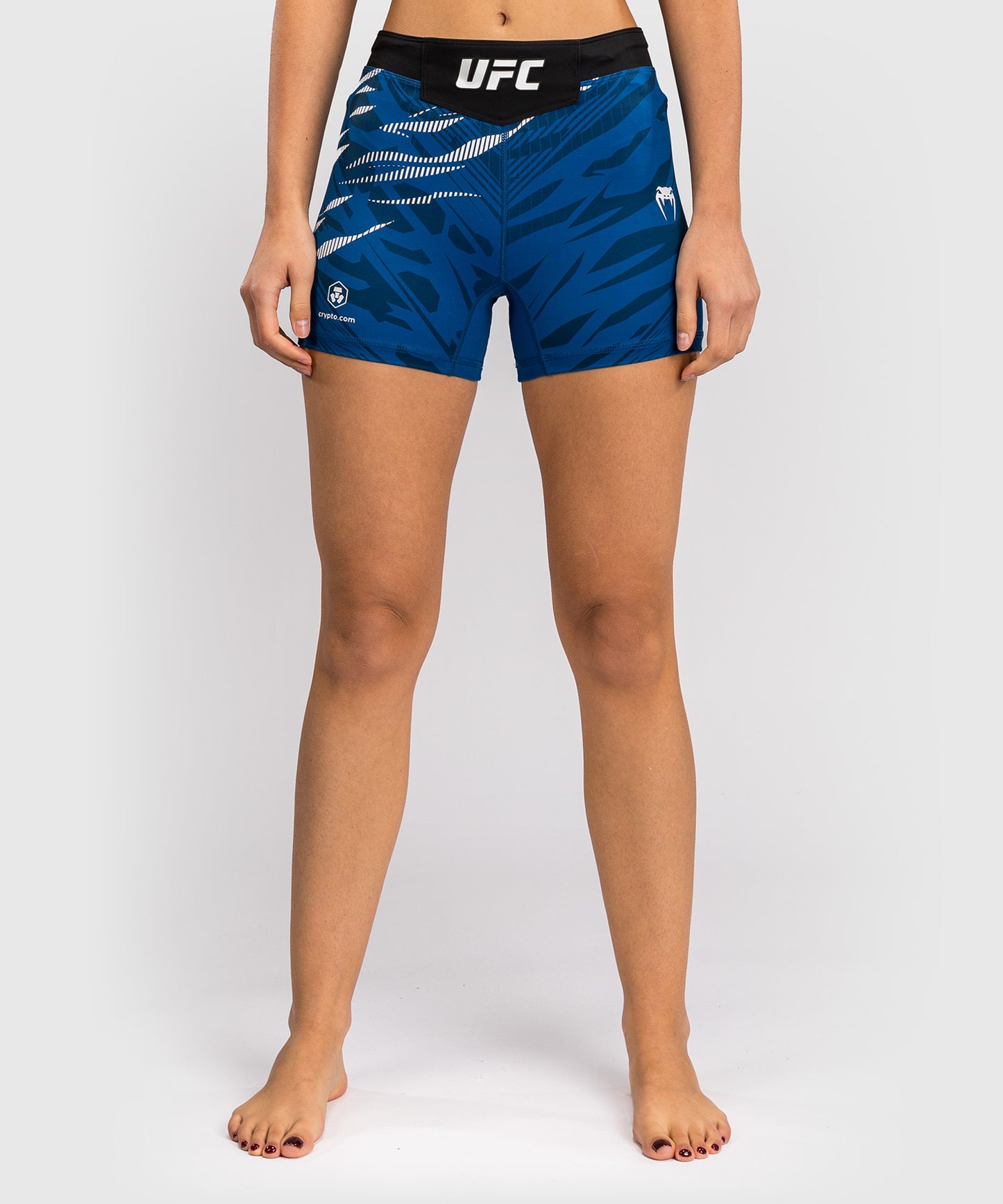 UFC Fusion by Venum Authentic Fight Night Vale Tudo Shorts para Mujer - Ajuste Corto - Azul