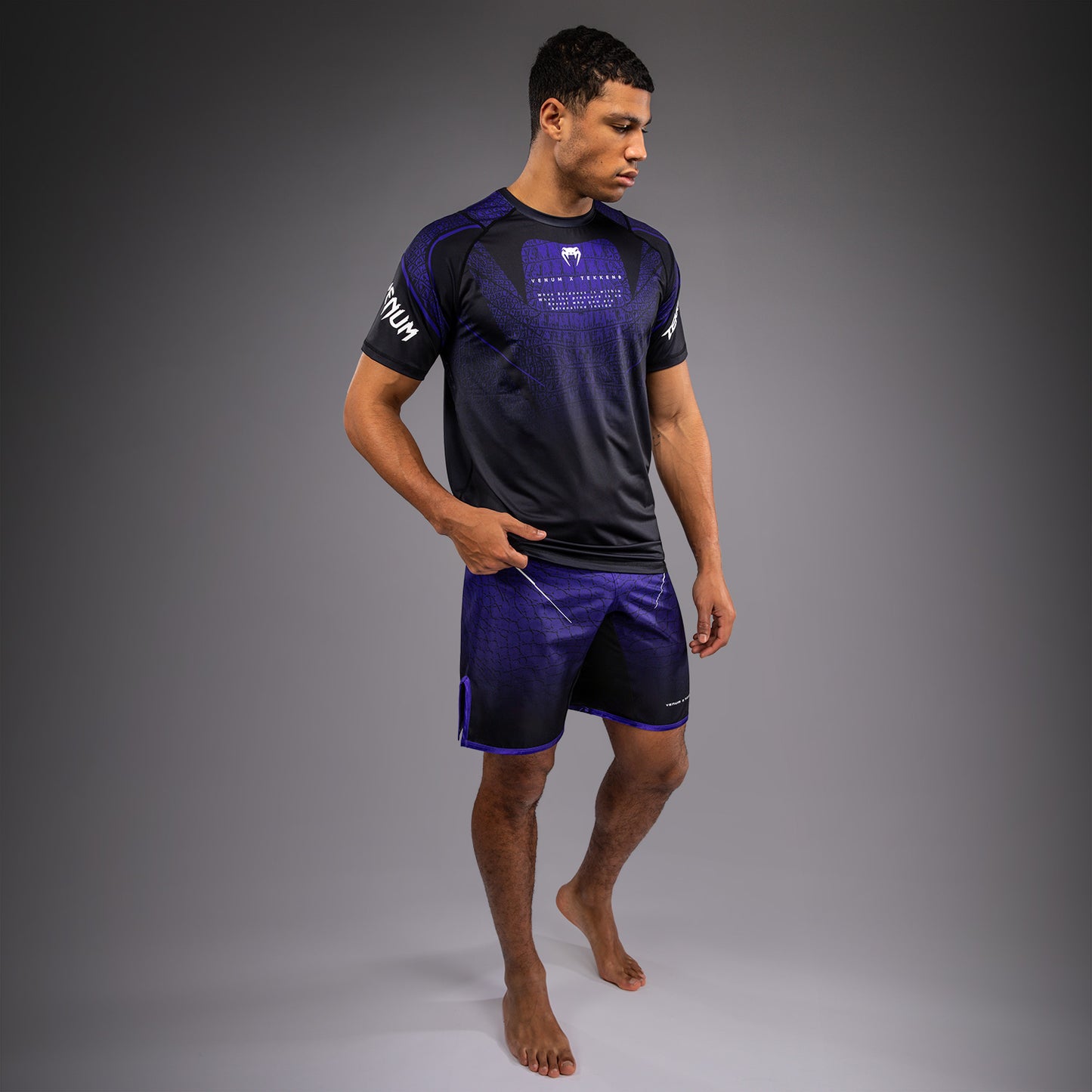 Venum x TEKKEN 8 Camiseta Dry-Tech Kazuya - Negro/Púrpura