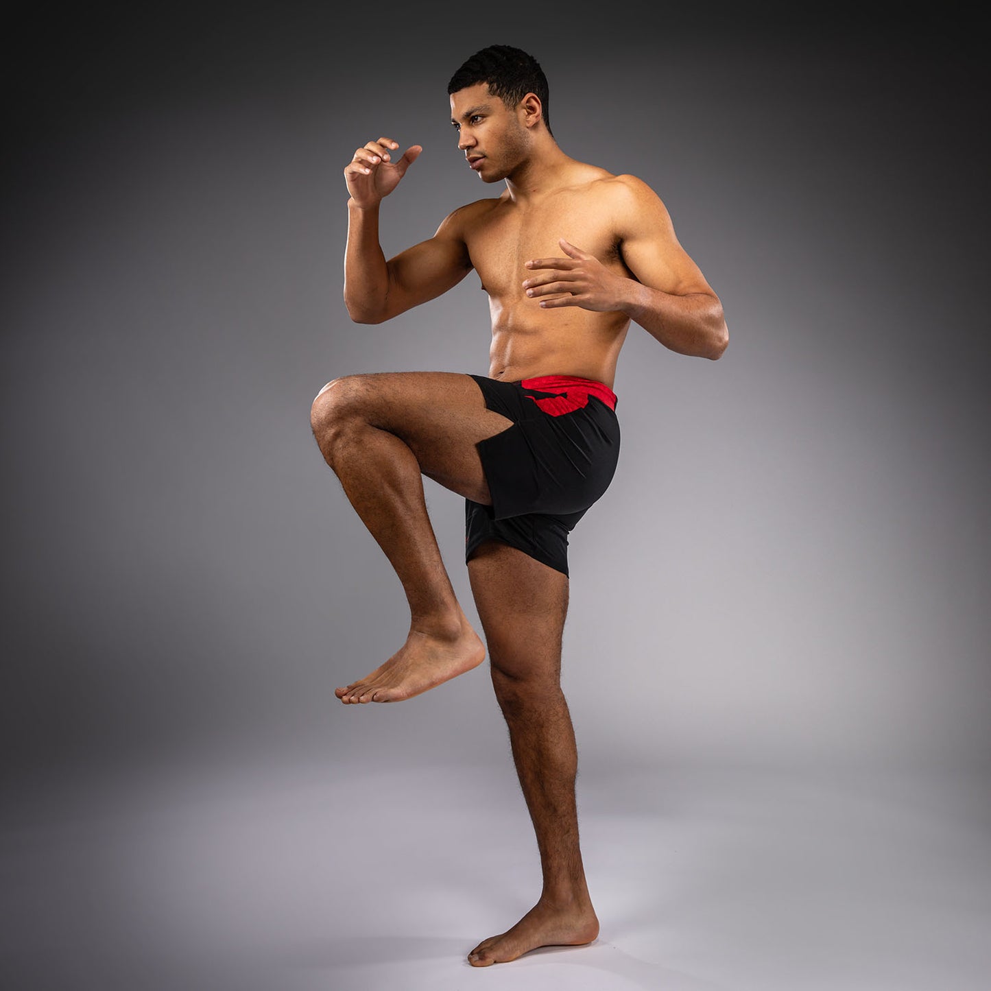 Venum x Roger Gracie Signature Short de Combate - Negro/Rojo