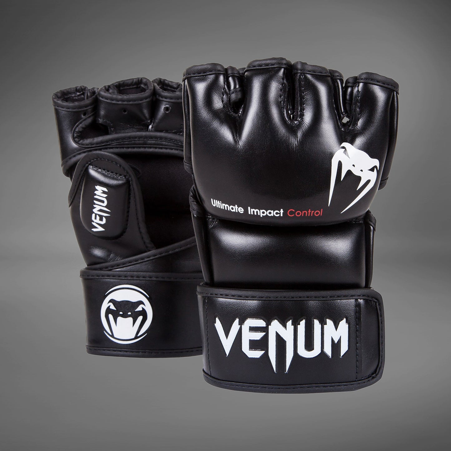 Venum Impact Skintex Guantes de MMA - Negro