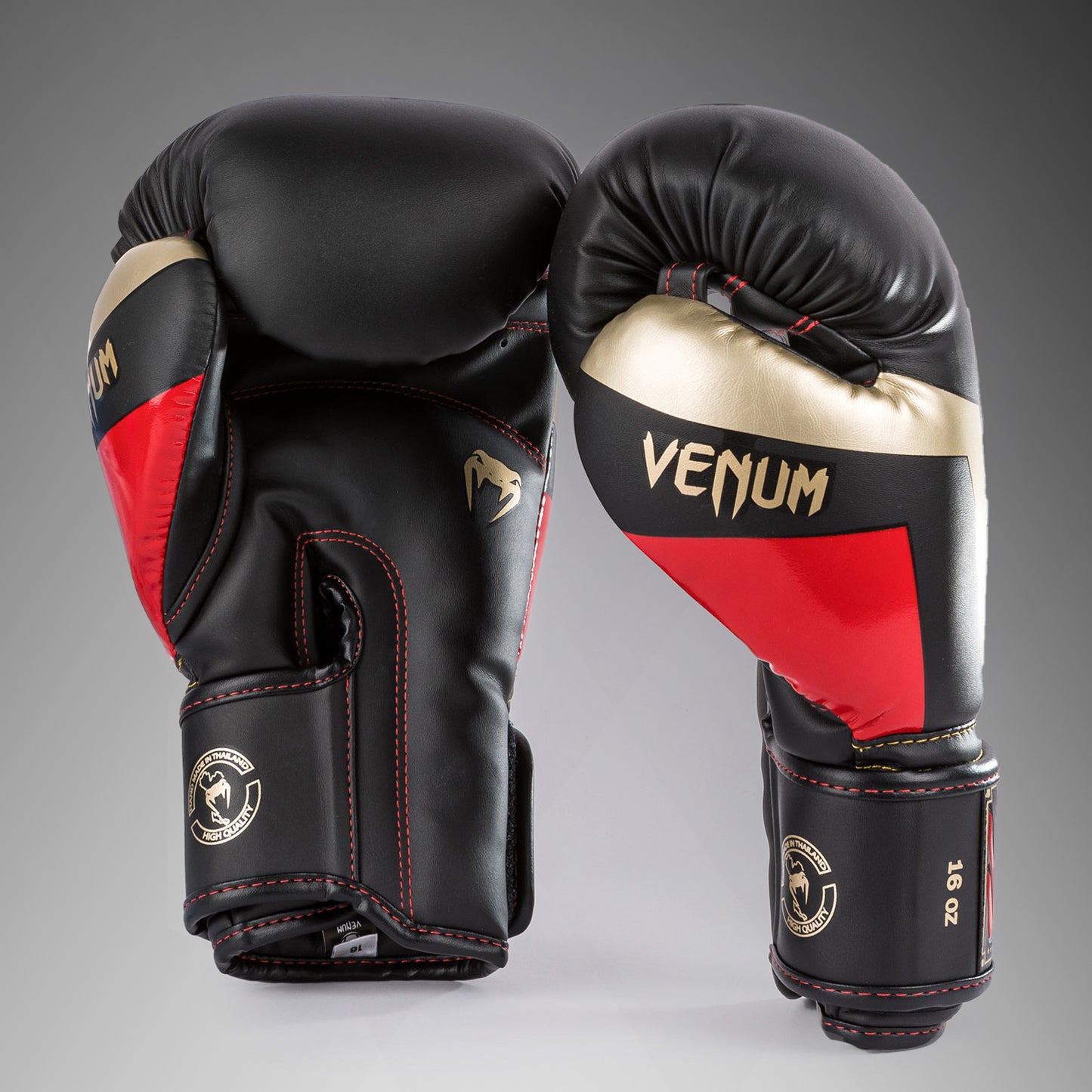 Venum Elite Guantes de boxeo - Negro/Dorado/Rojo