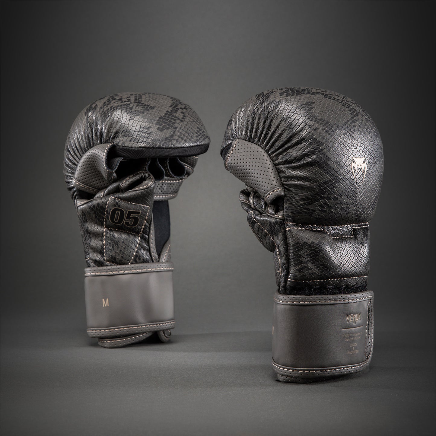 Venum Midnight Fury Guantes de Sparring MMA - Negro/Gris/Plata