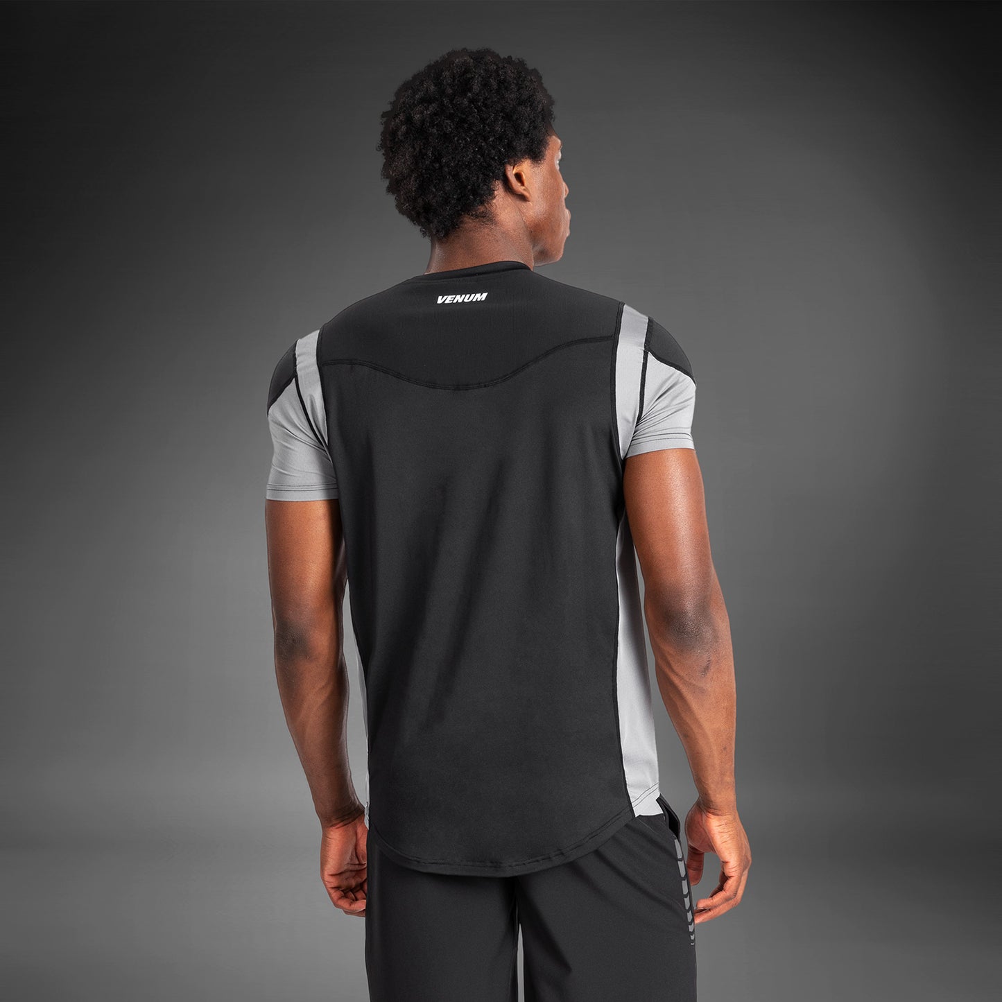 Venum Tempest Camiseta para Hombre Dry-Tech - Negra/Gris