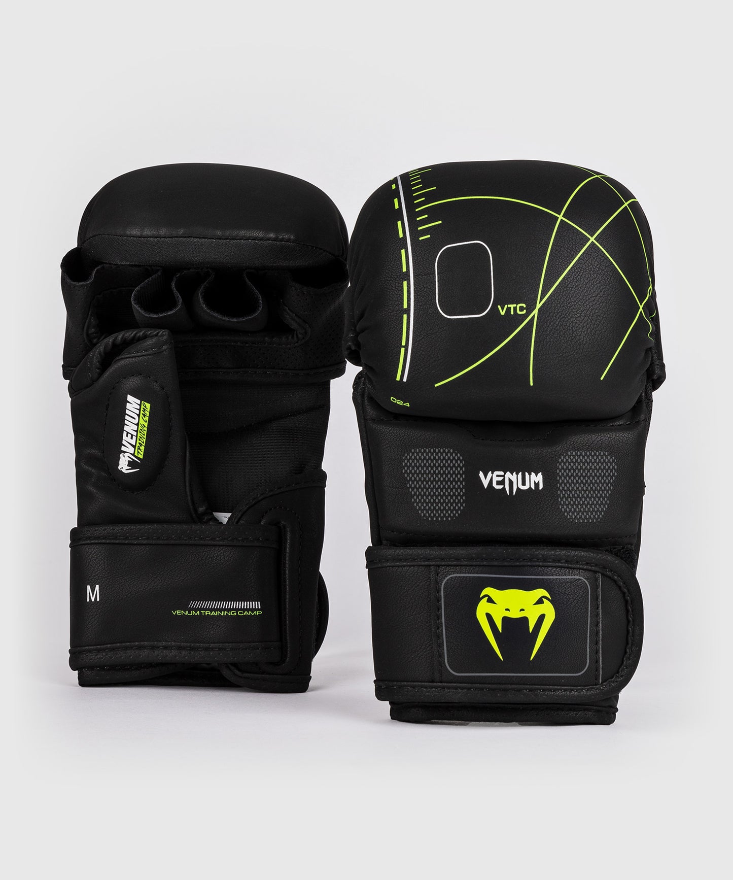 Venum Training Camp 4.0 Guantes de combate MMA - Negro/Verde neón