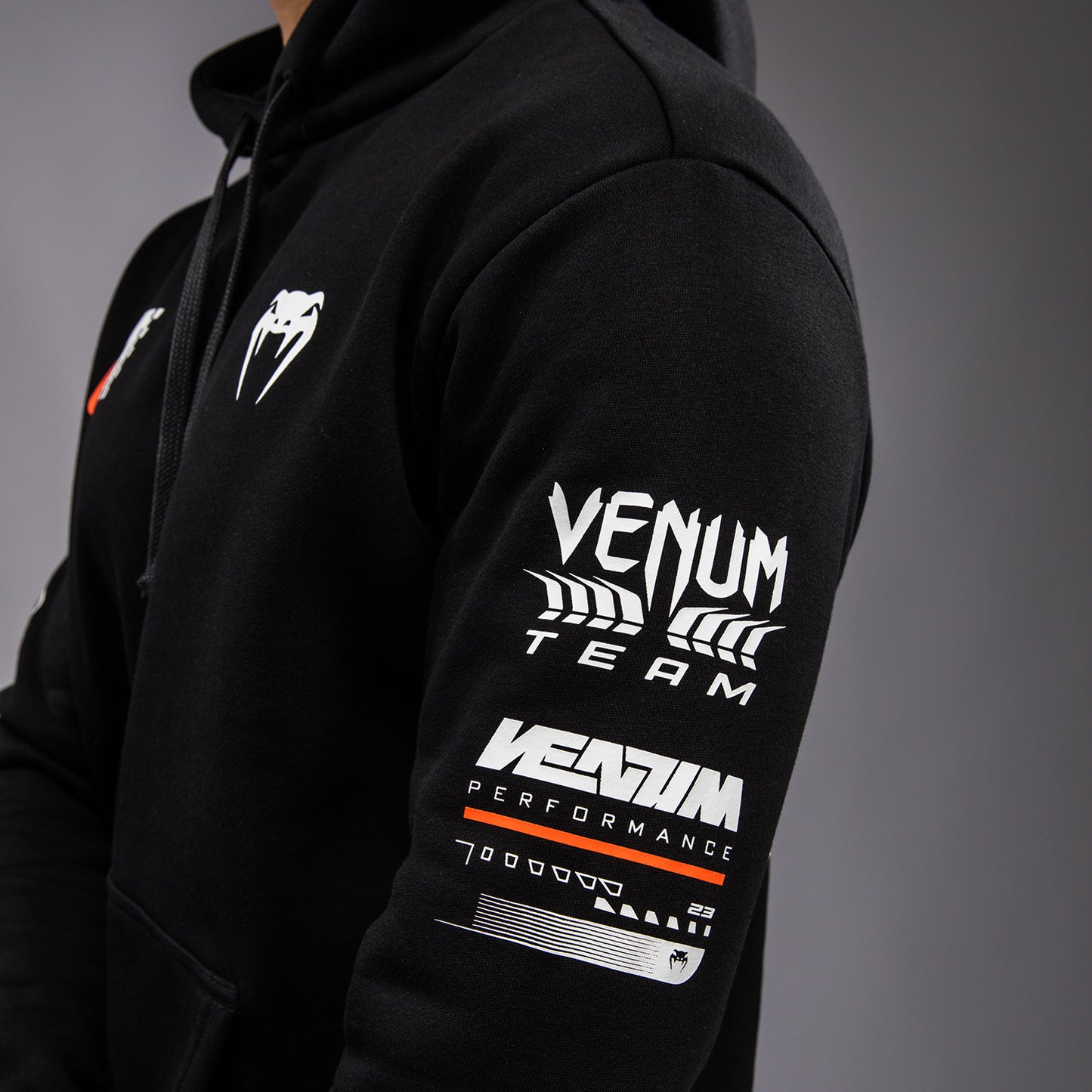 Venum Motorsport Sudadera con Capucha con Capucha - Negro Profundo