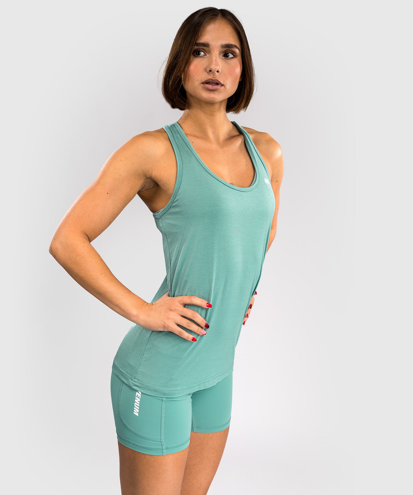 Venum Essential Top sin Mangas para Mujer - Verde Aqua