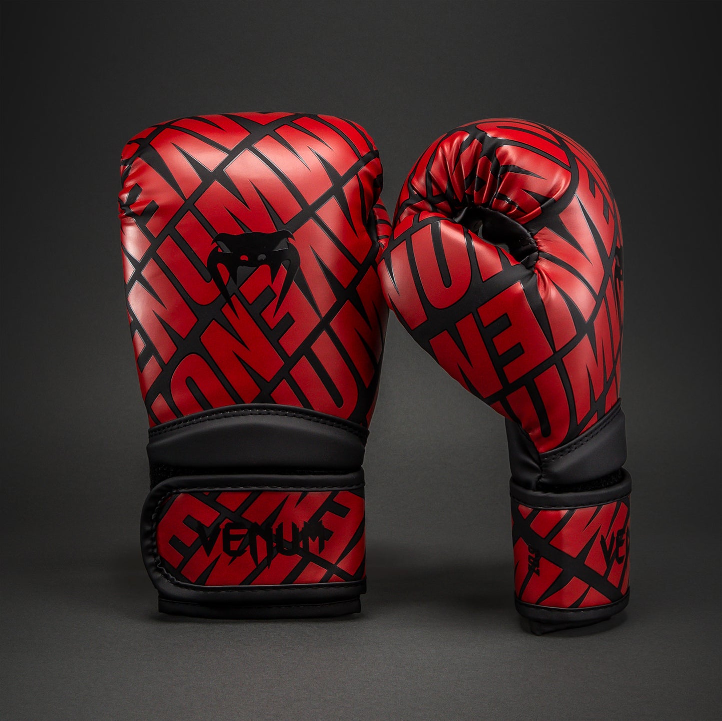 Venum Contender 1.5 XT 3D Guantes de Boxeo para Niño - Negro/Rojo