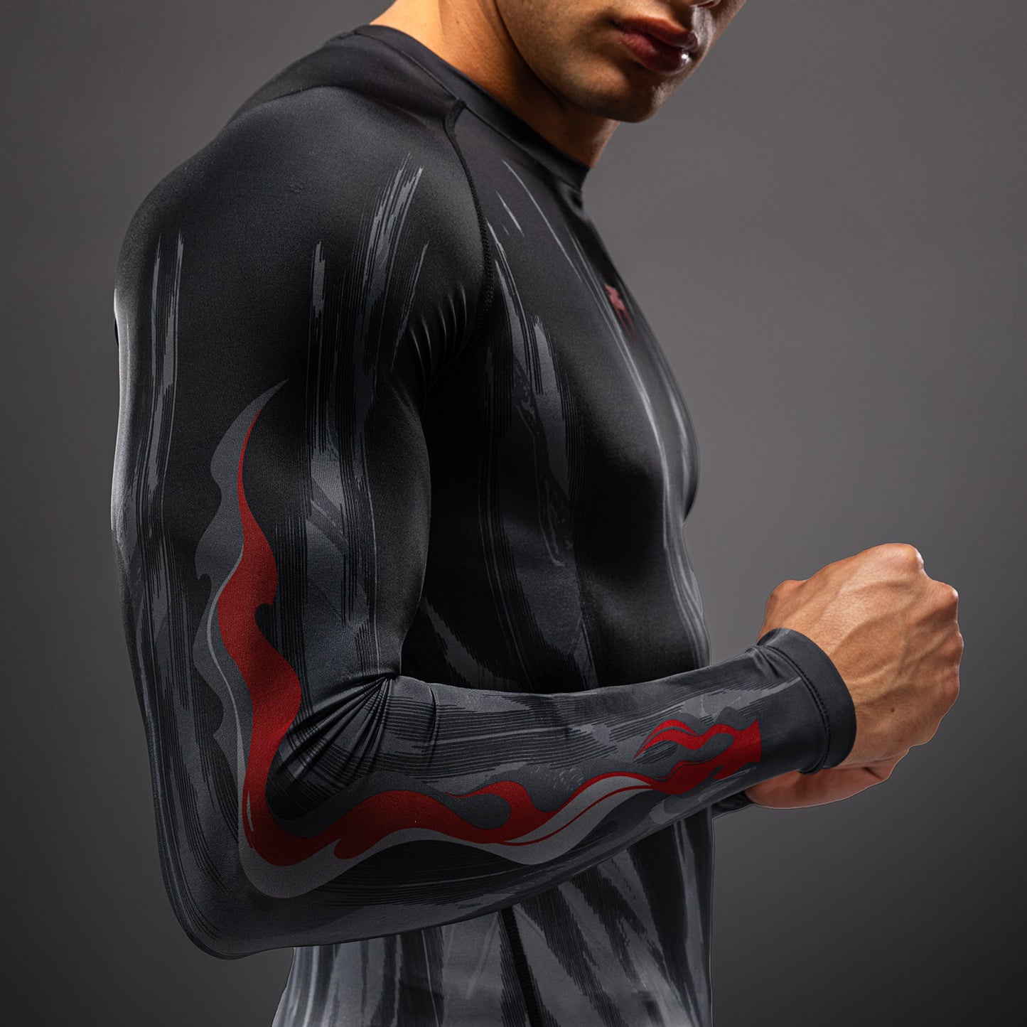 Venum Demon Rashguard de Manga Larga - Negro/Gris