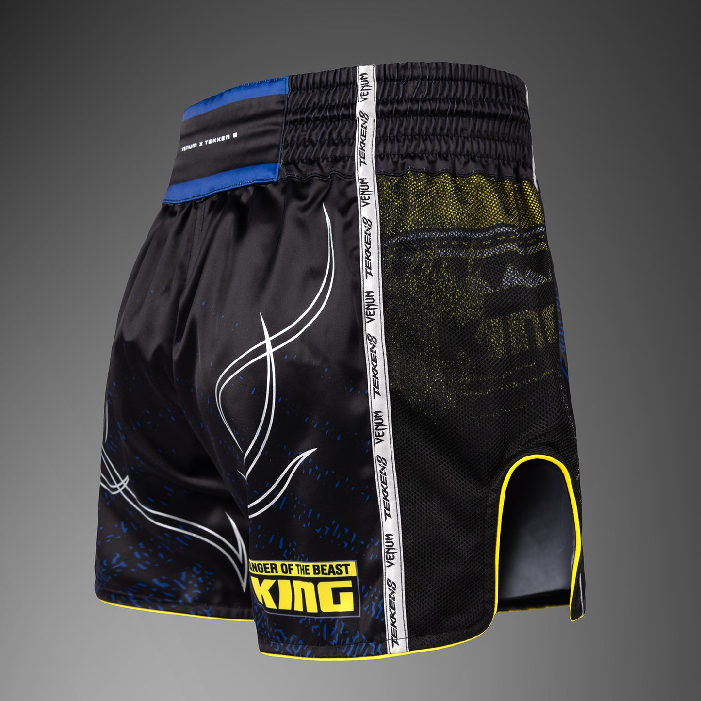 Venum x TEKKEN 8 Short de Muay Thai King - Negro/Amarillo