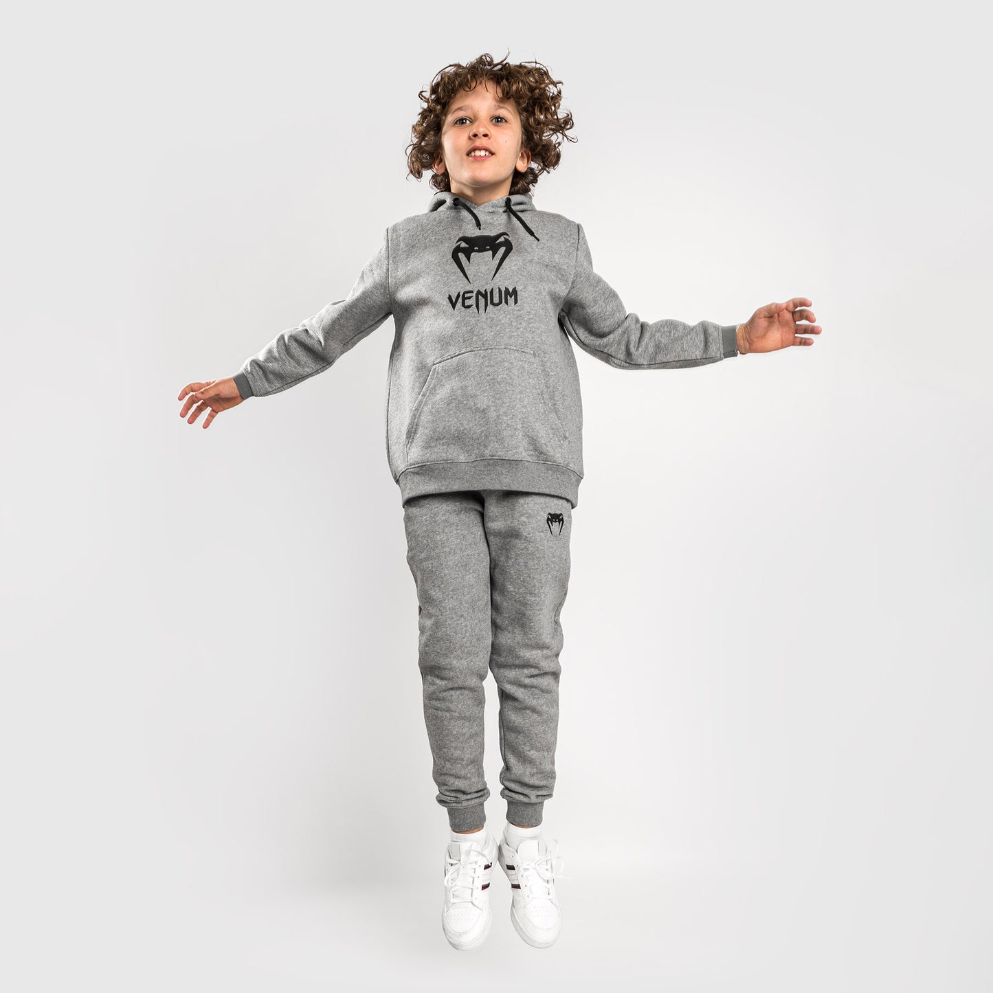 Sudadera con capucha Venum Classic - Para Niños - Gris Jaspeado Claro