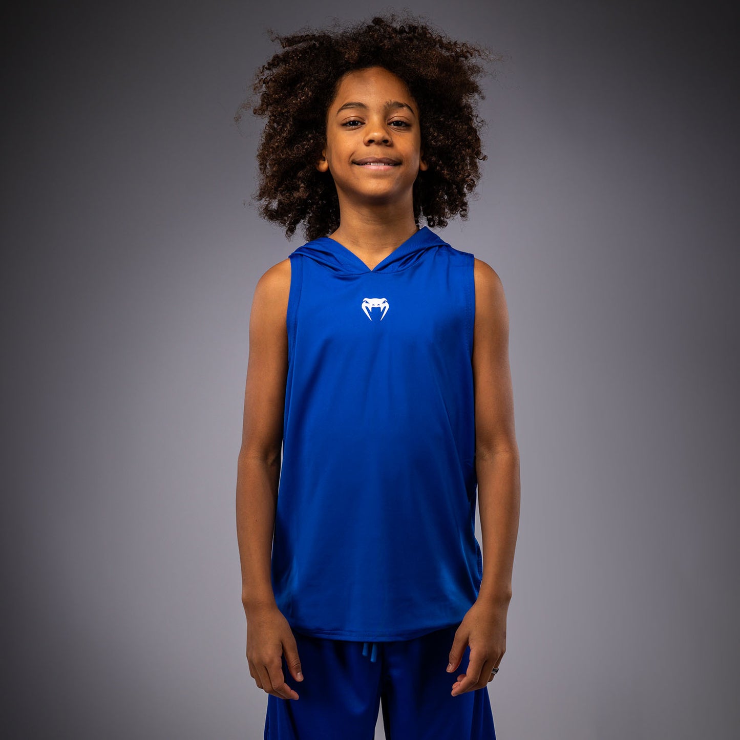 Venum Elite Sudadera con Capucha Sin Mangas Dry-Tech Para Niños - Azul Real
