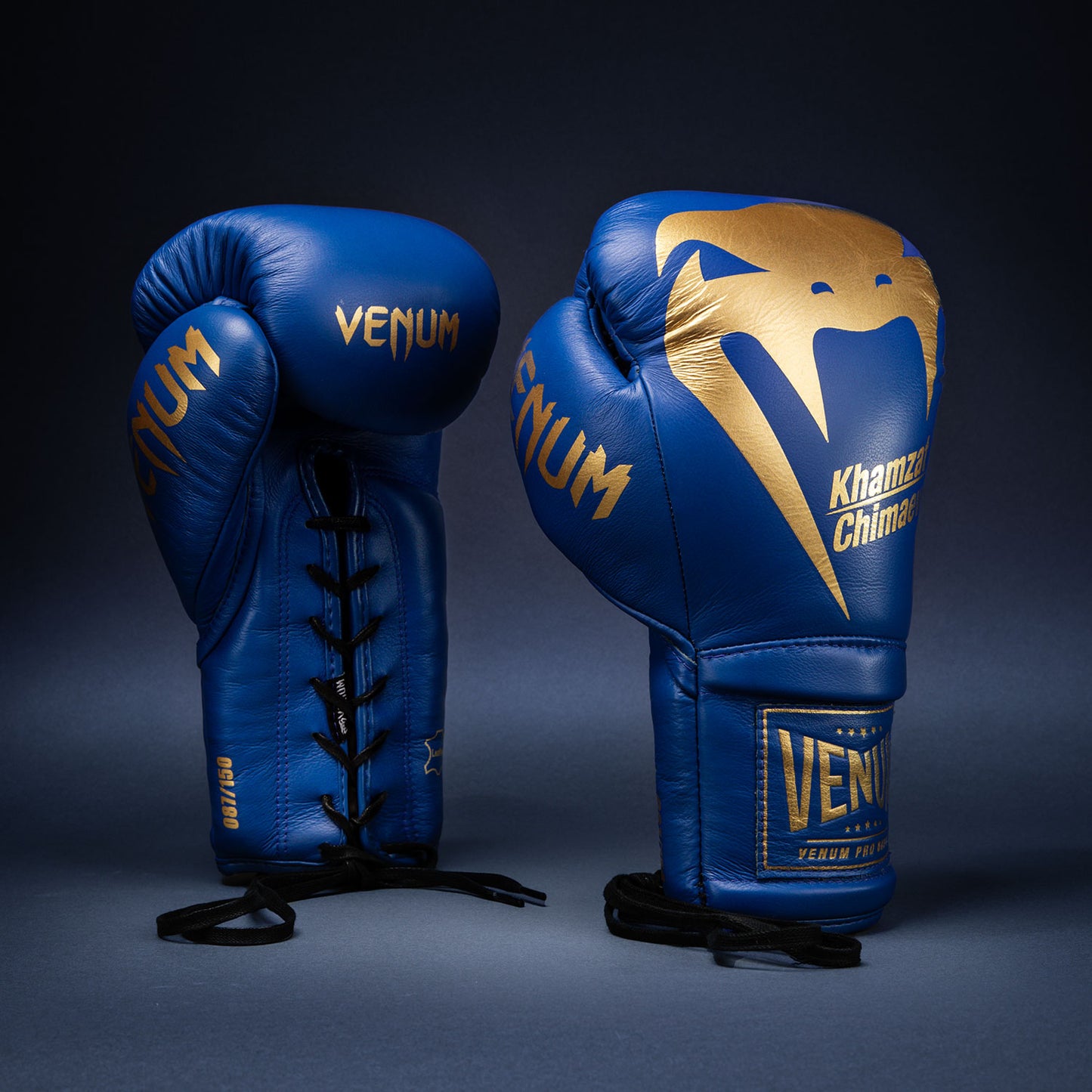 Guantes de boxeo Venum Giant 2.0 Khamzat Chimaev Pro - Azul dorado