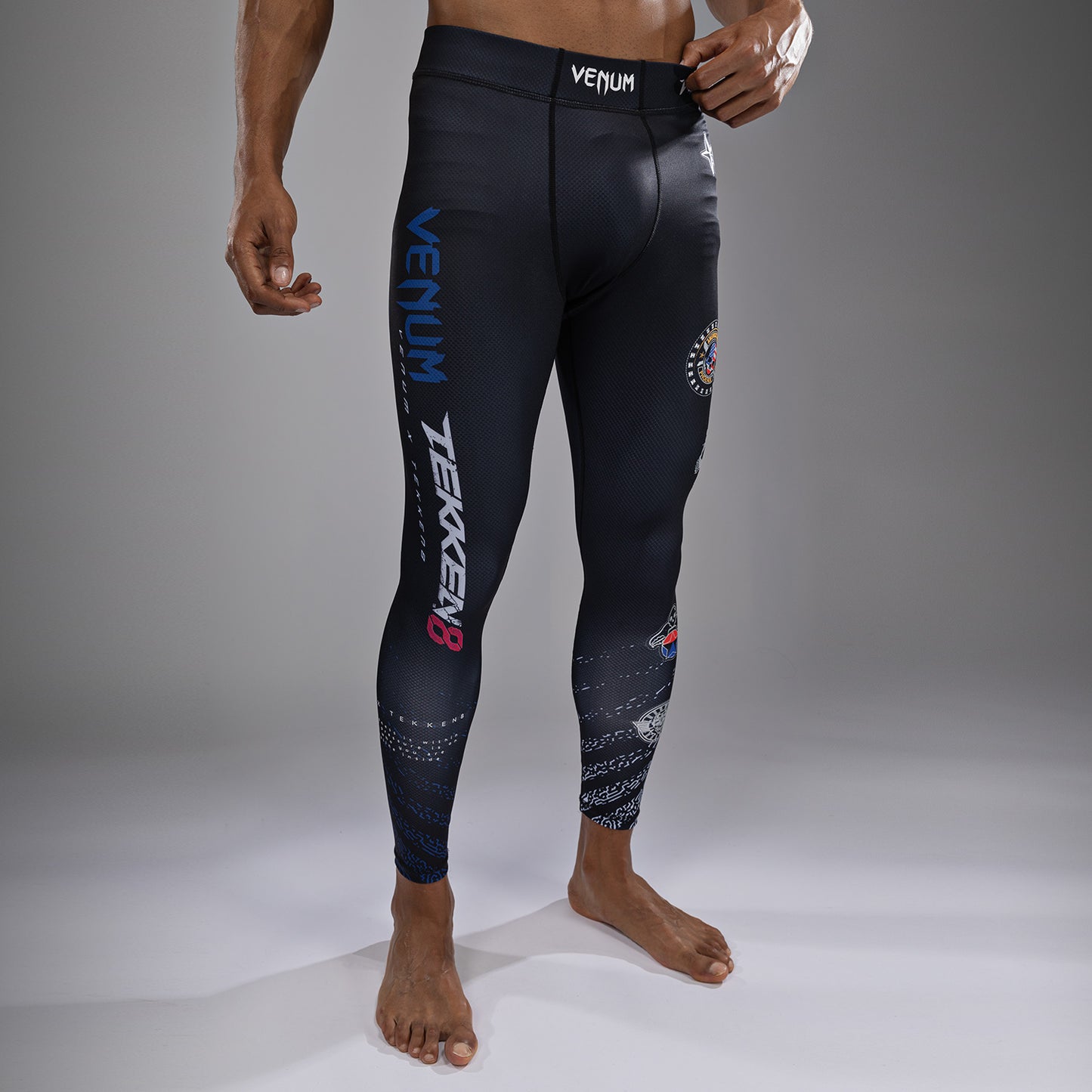 Venum x TEKKEN 8 - Paul Phoenix Mallas - Negro/Azul