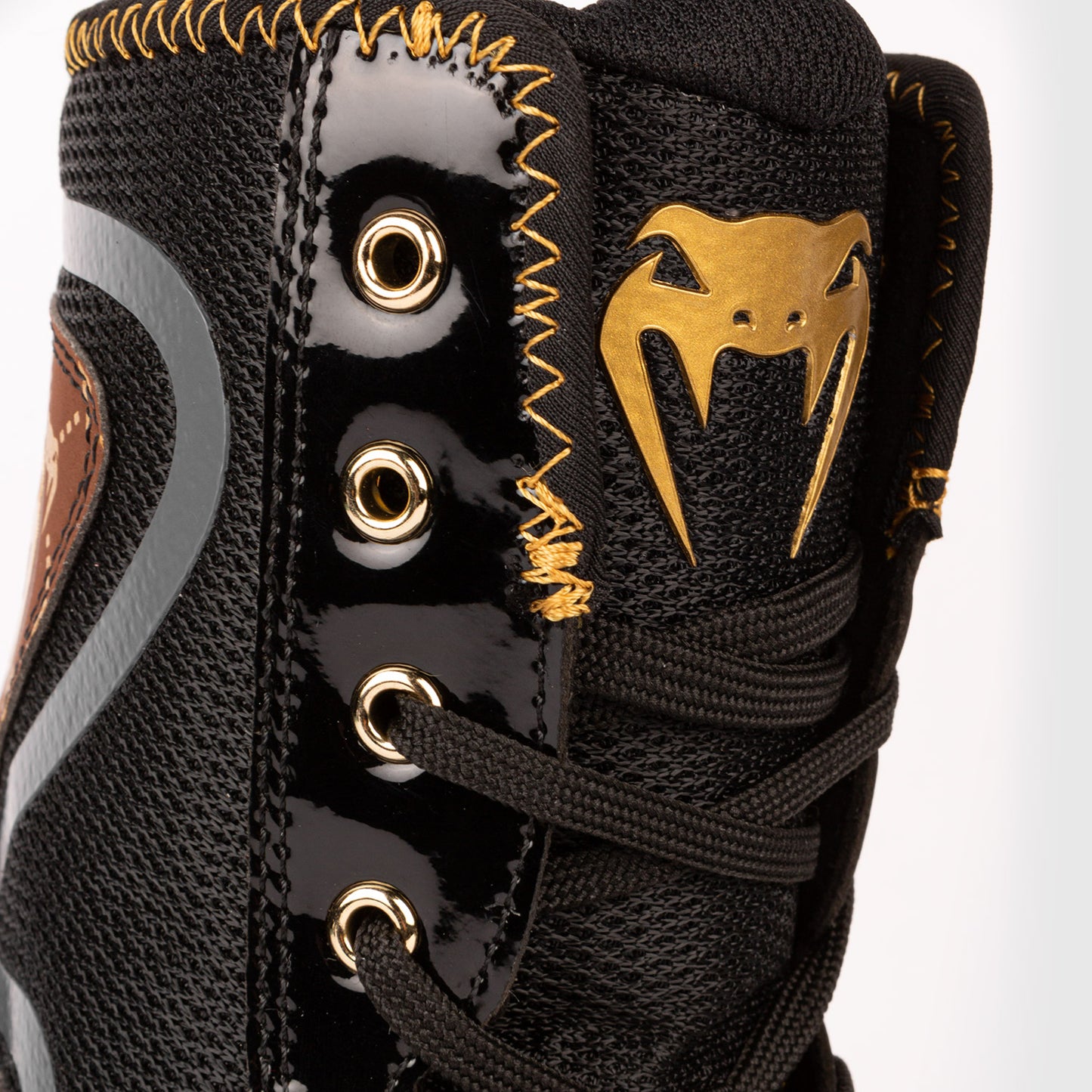 Zapatillas de boxeo Venum Elite Evo Monogram - Negro/Marrón