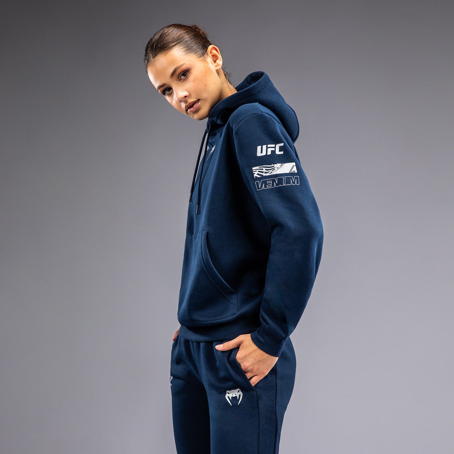 UFC Fusion by Venum Fight Week Sudadera con Capucha para Mujer - Solid Azul oceánico
