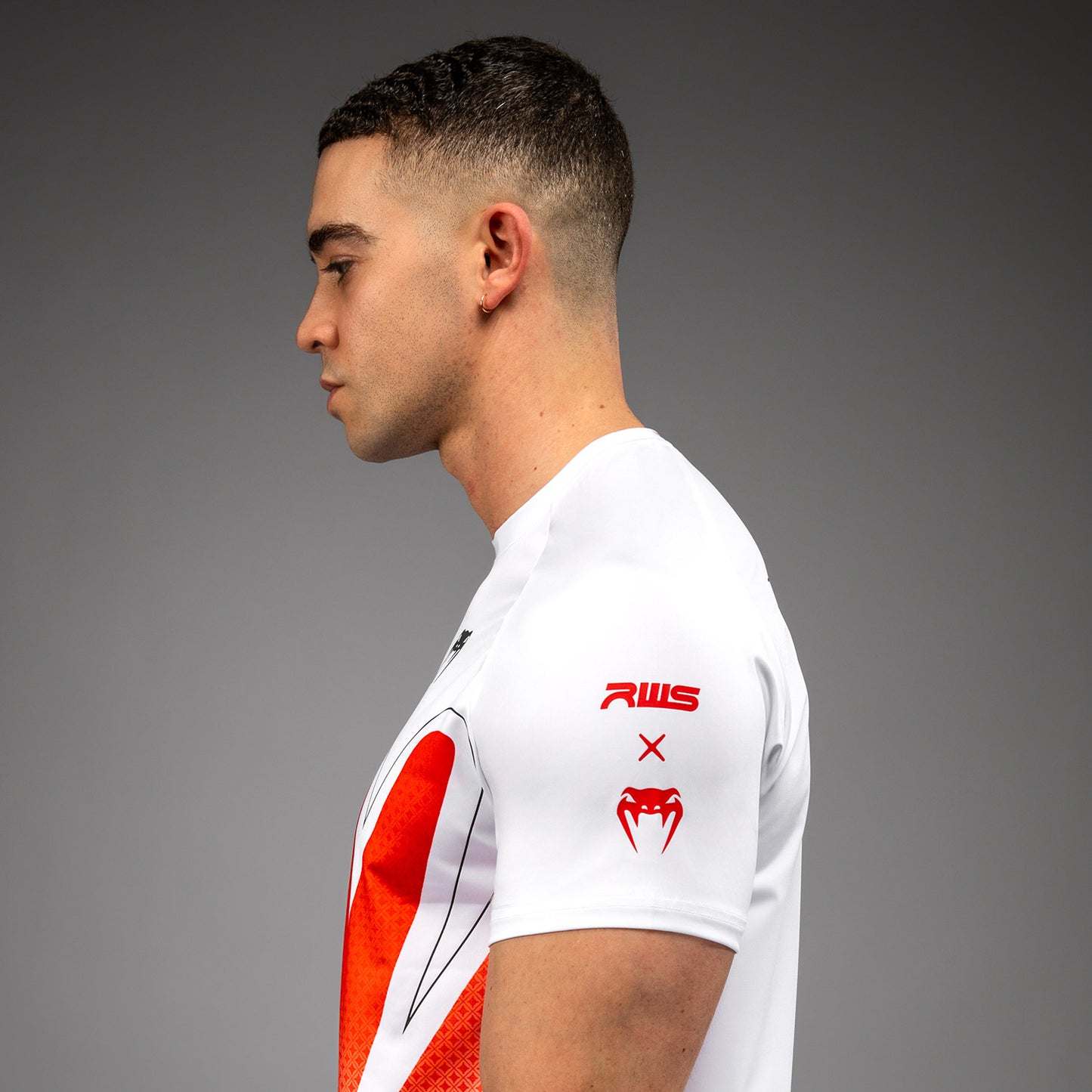 Venum x RWS 2.0 Camiseta Dry-Tech para Hombre – Blanco/Rojo