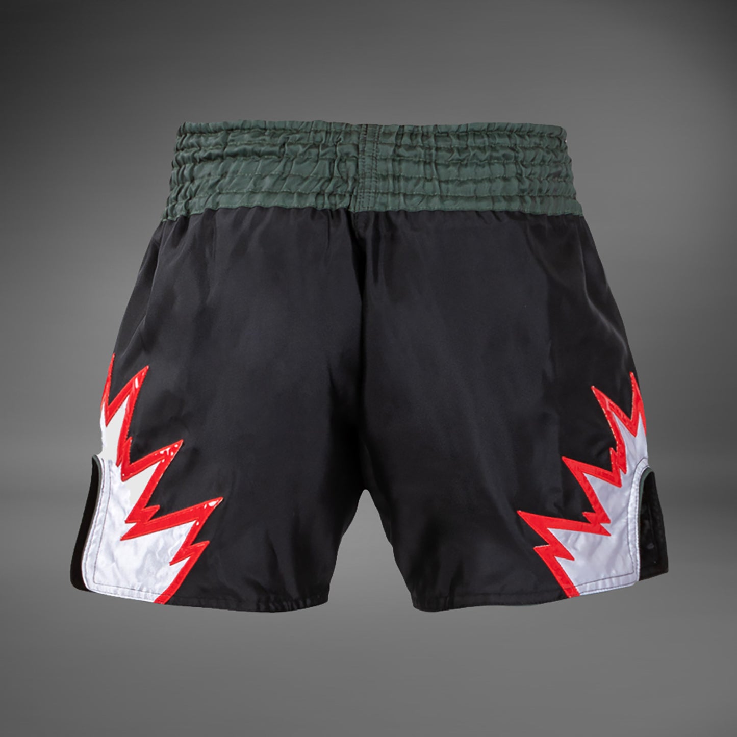 Venum Inferno Pantalones cortos de Muay Thai - Negro profundo / Caqui