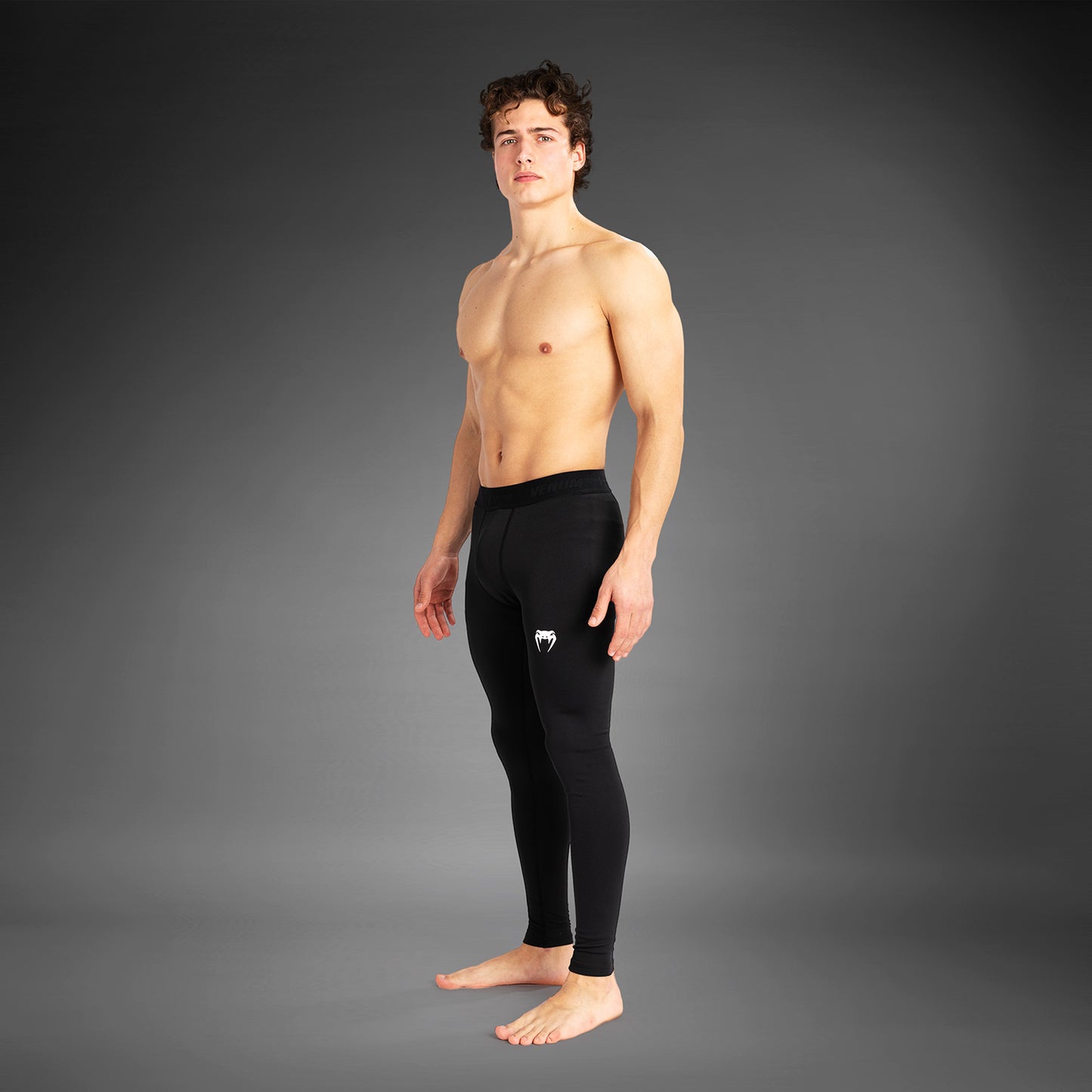 Venum Contender Pantalones de compresión para hombre - Negro/Blanco