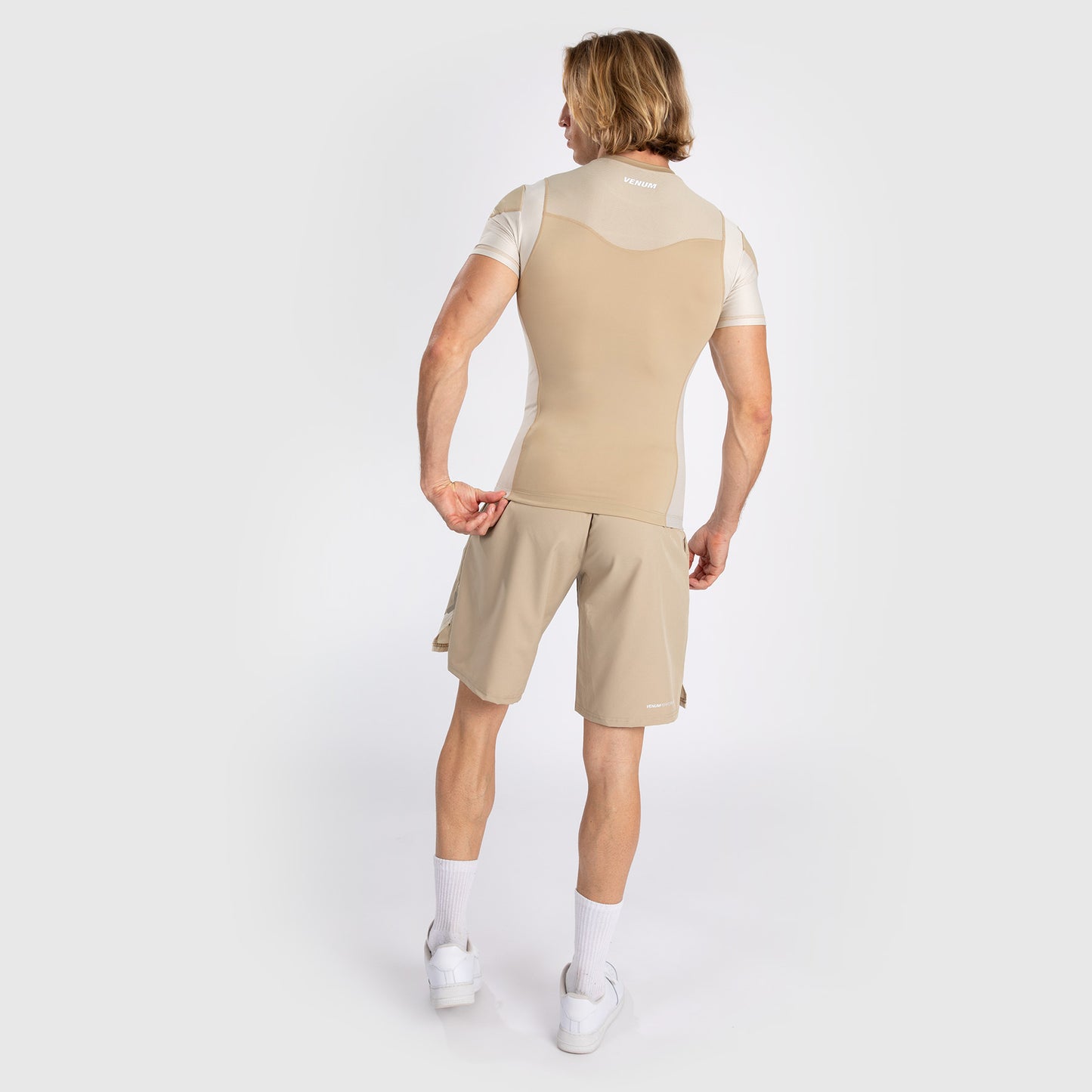 Venum Tempest Rashguard De Manga Corta para Hombre - Beige/Arena