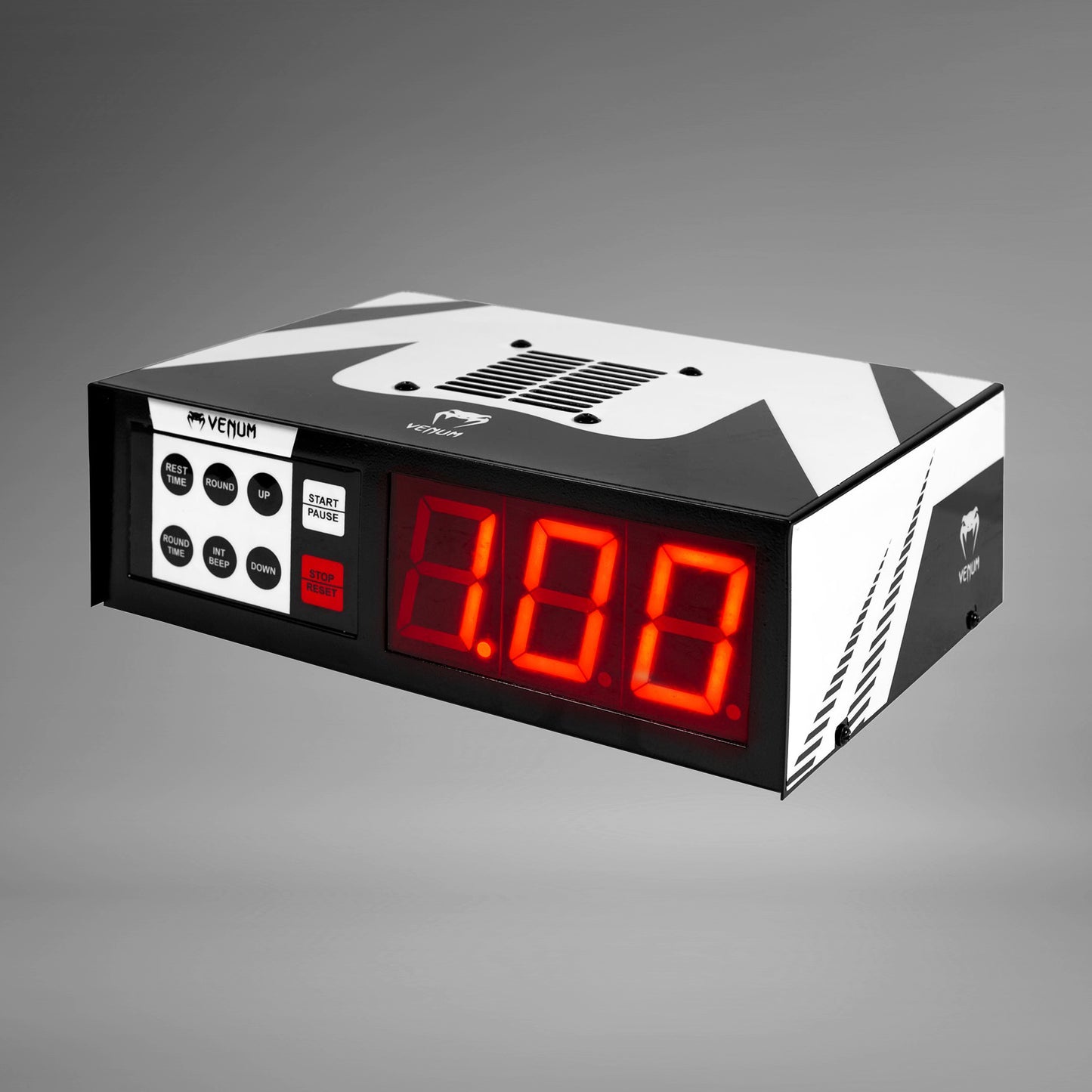 Temporizador de boxeo - negro/blanco