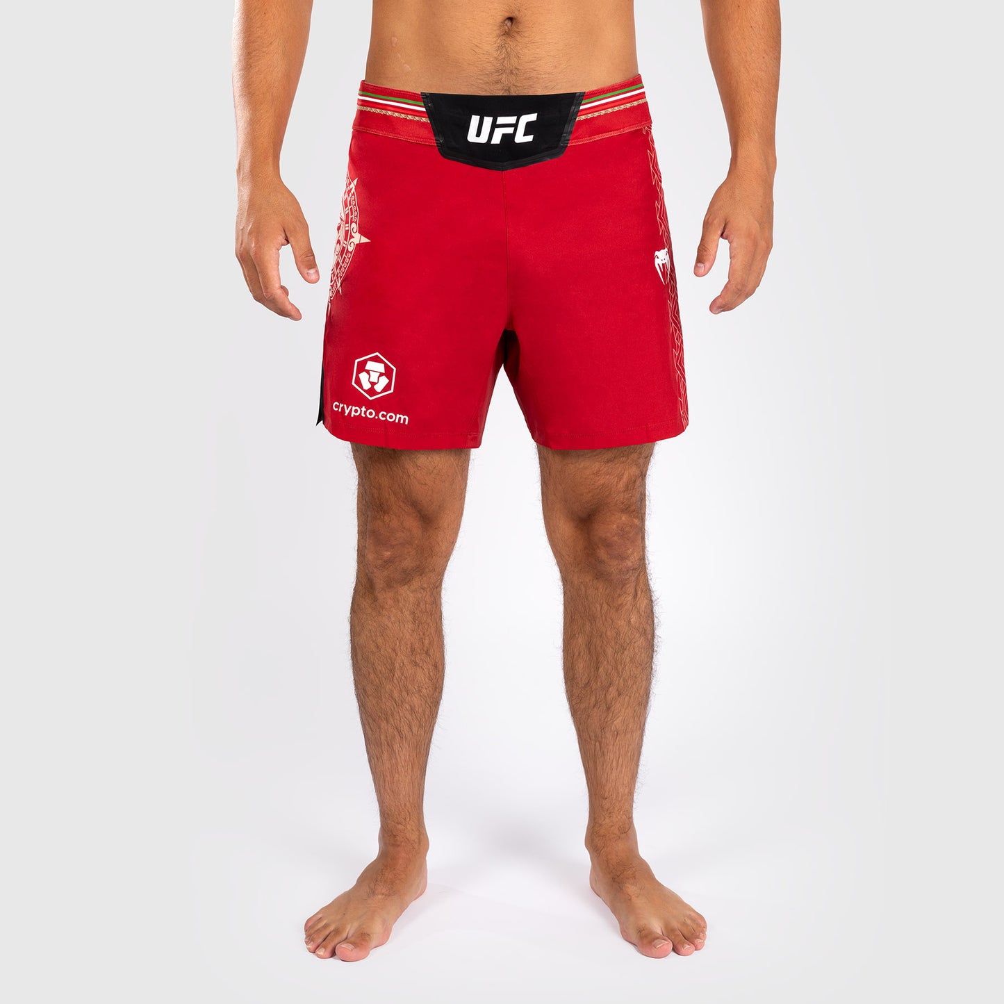 Noche UFC by Venum Authentic Fight Night Pantalones cortos de combate para hombre - Corte corto - Rojo