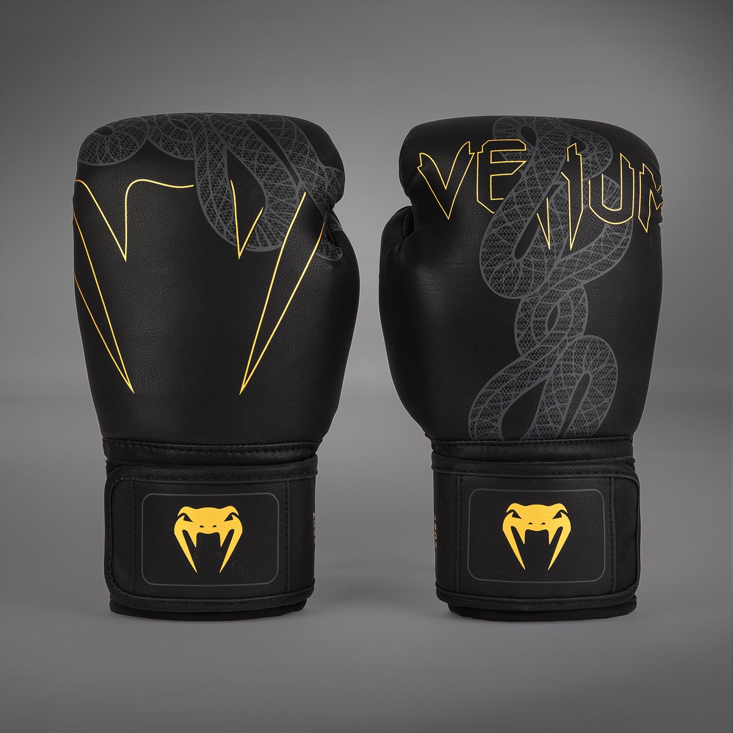 Venum Serpenti Guantes de Boxeo – Negro/Plateado/Dorado