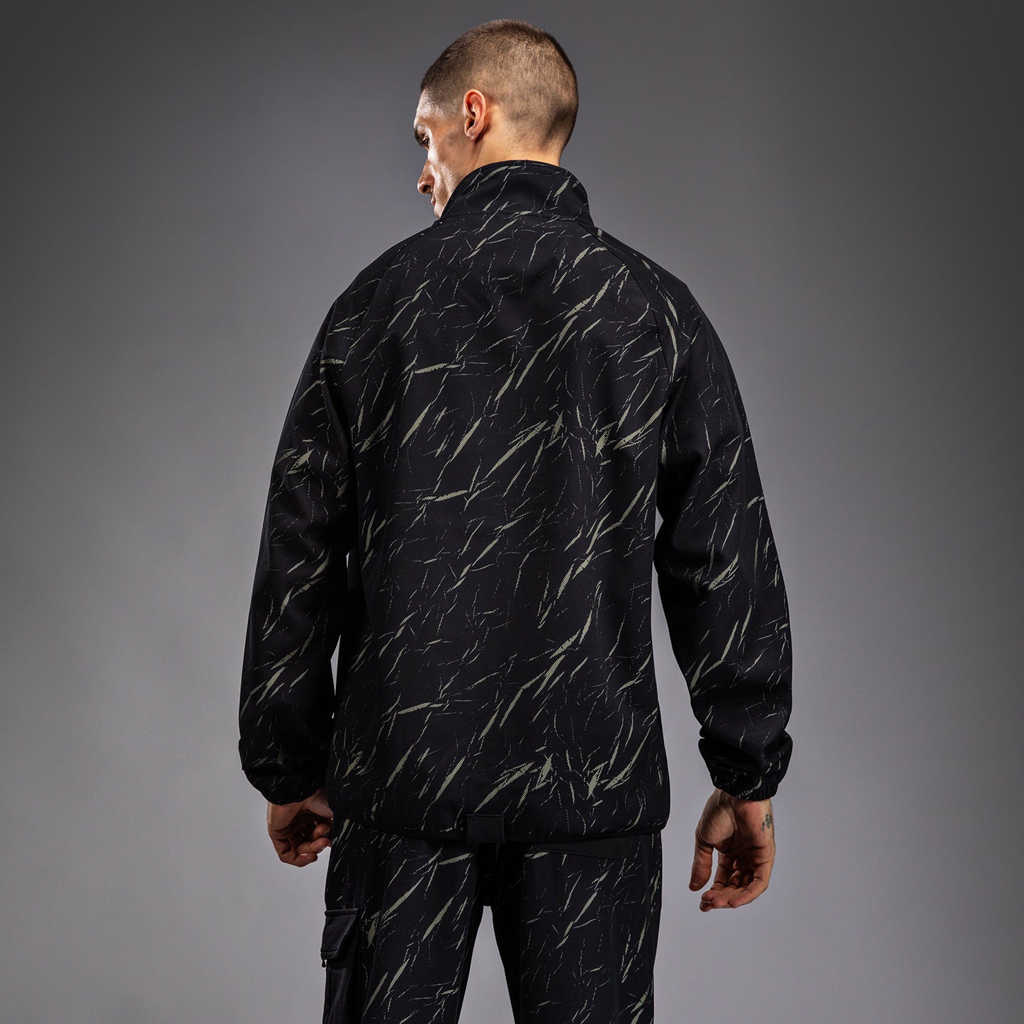 Venum Trooper Chaqueta de Chándal Para Hombre - Negro/Arena Piedra