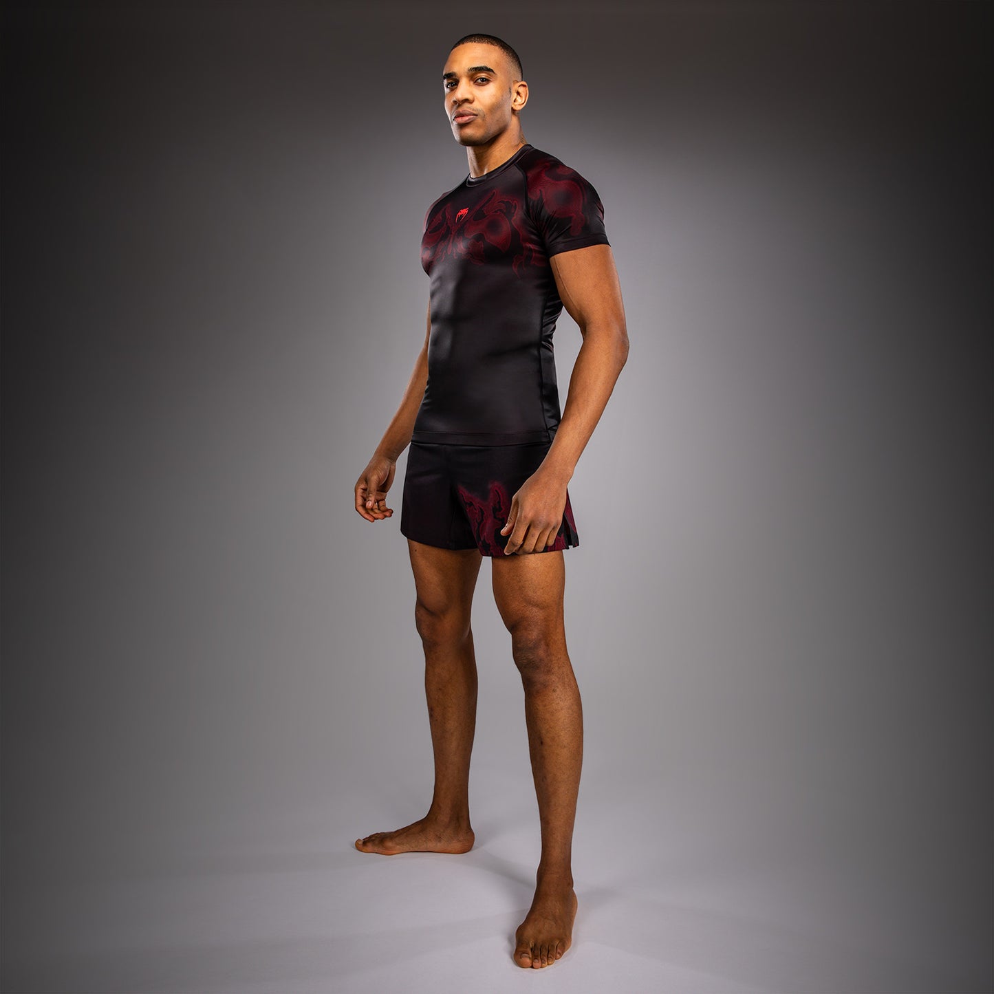 Venum Spectre Rashguard Manga Corta – Negro/Rojo