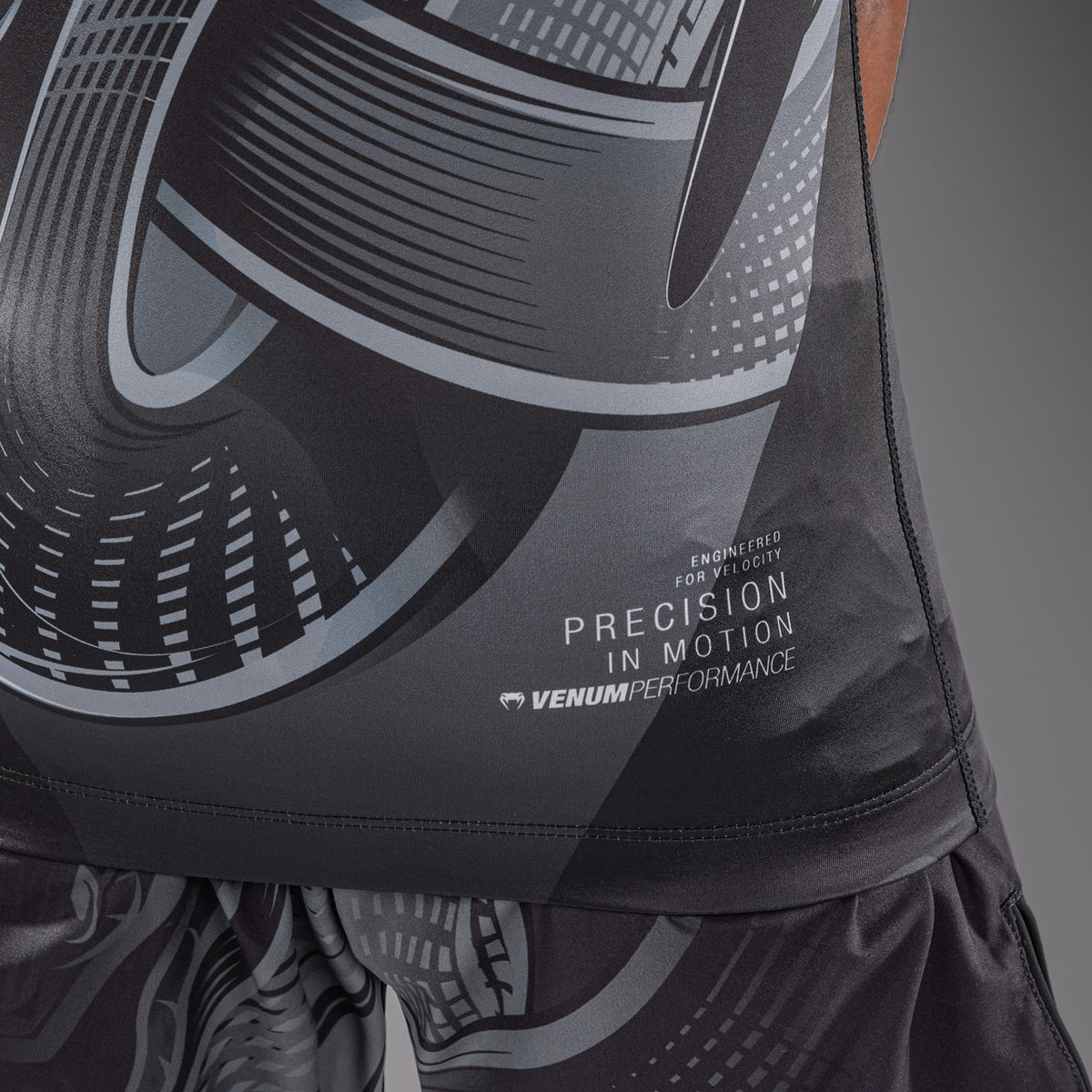 Venum Crimson Viper 2.0 Rashguard de manga corta para niño - Negro/Gris