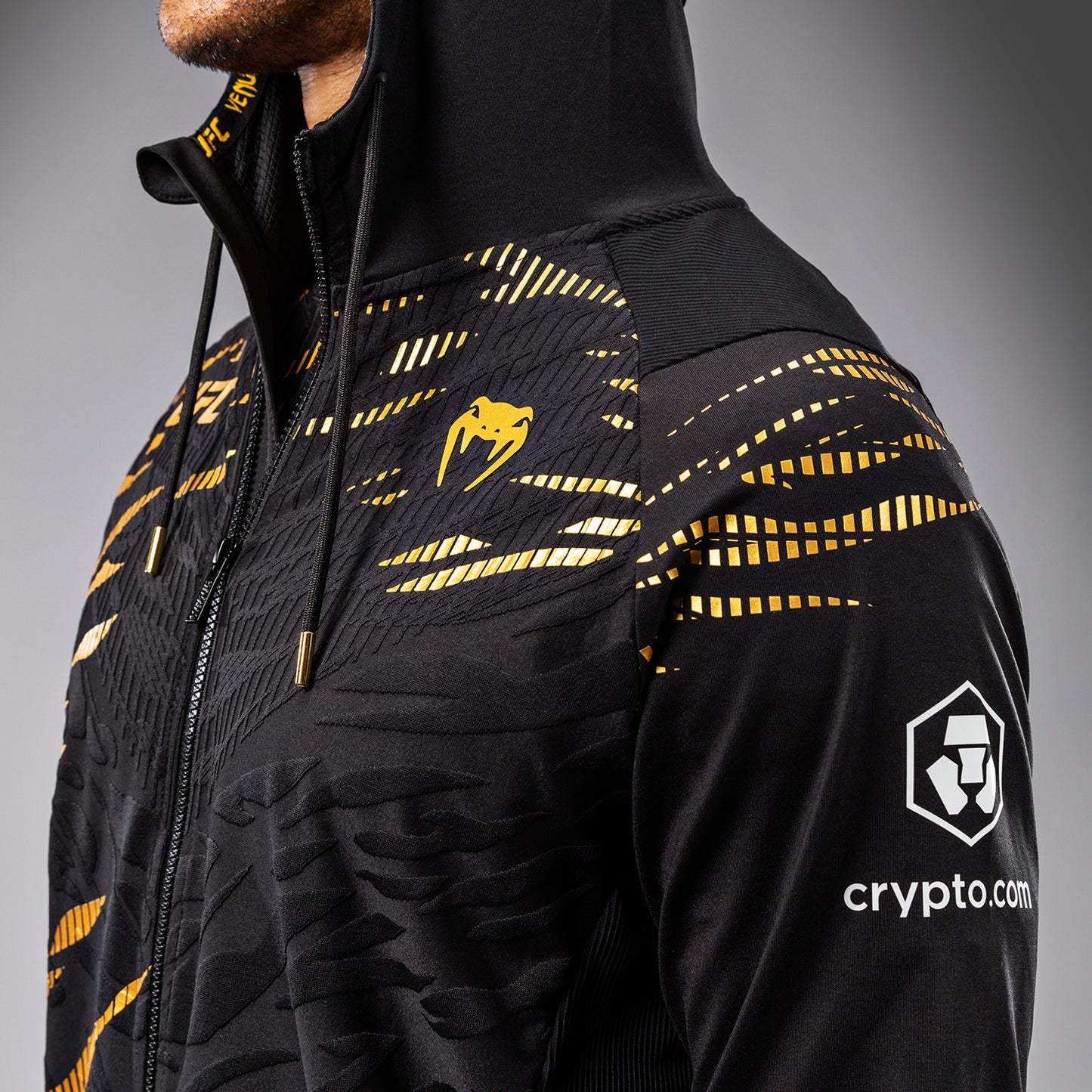 UFC Fusion by Venum Authentic Fight Night Sudadera con Capucha para Hombre - Champion