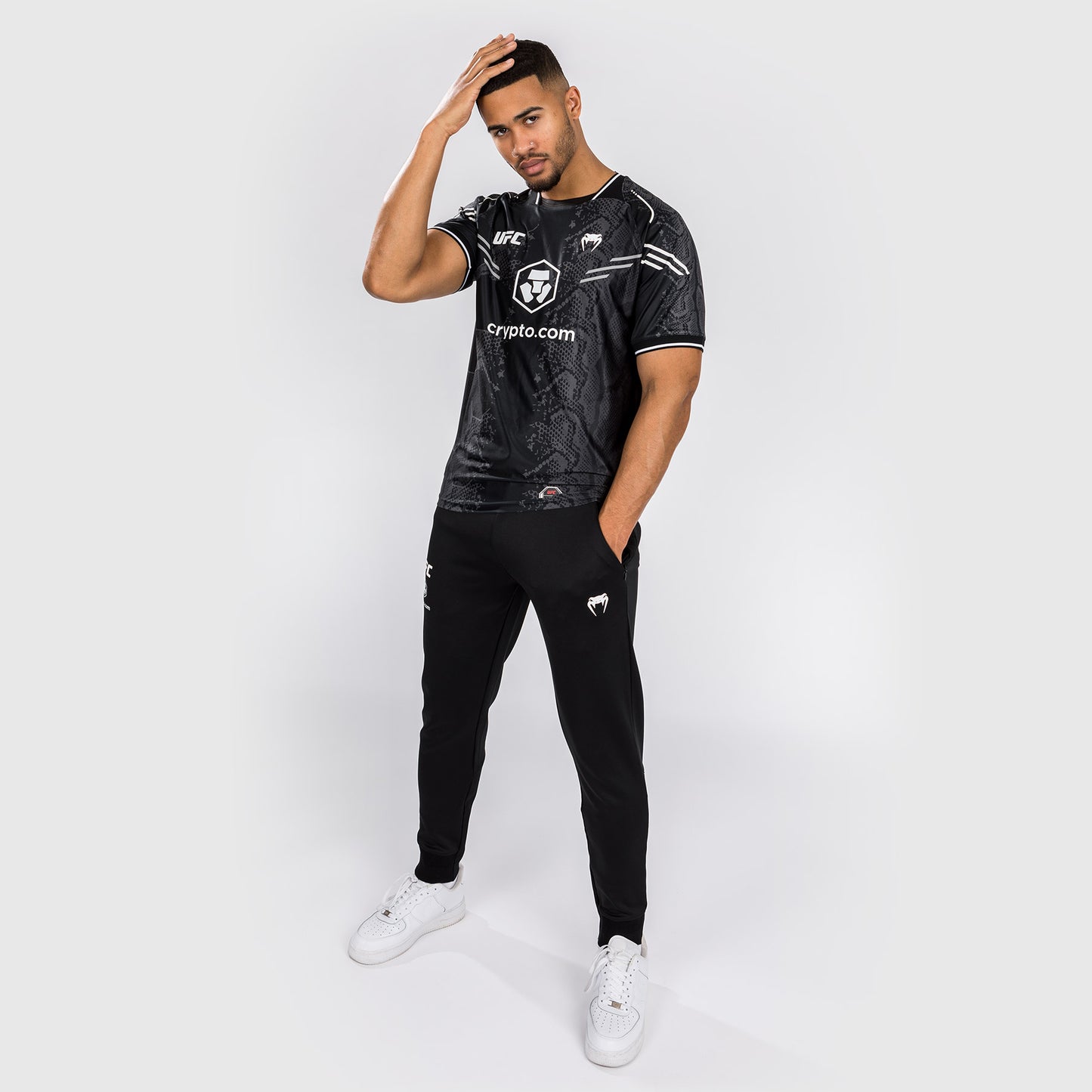 UFC Adrenaline by Venum Authentic Fight Night Camiseta Jersey para Hombre - Negro