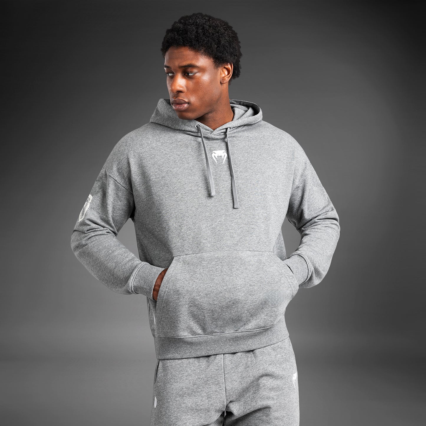 Venum Vortex XL Lite Sudadera Con Capucha para Hombre - Gris Jaspeado Claro