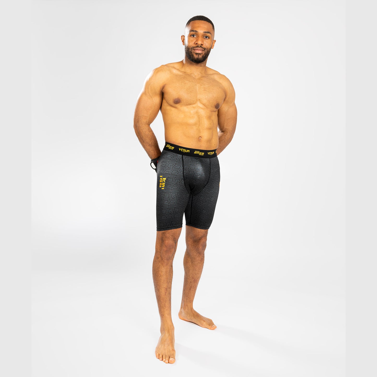 Venum x Ares Pantalones Vale Tudo para Hombre - Negro/Dorado
