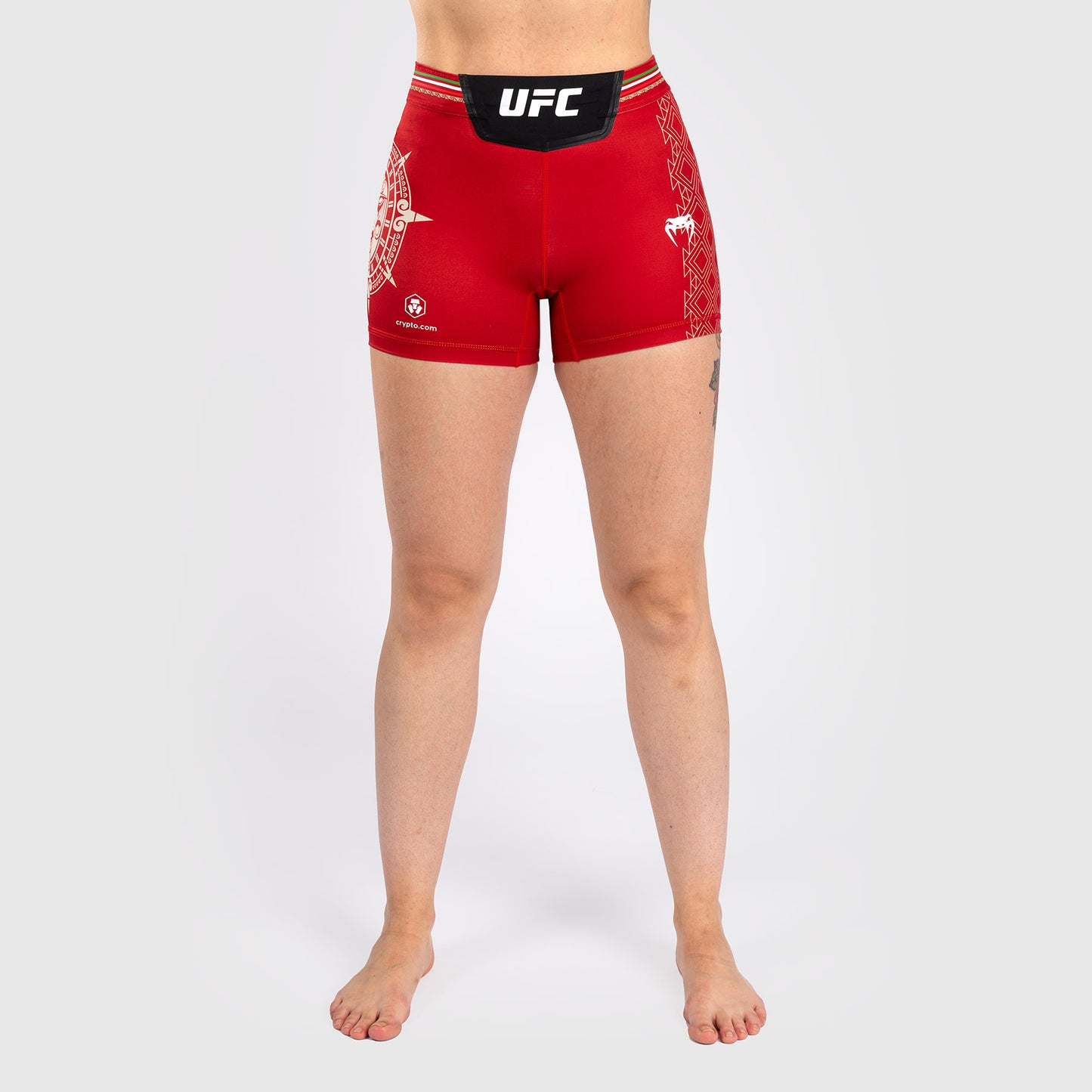 Noche UFC by Venum Authentic Fight Night Pantalones cortos Vale Tudo para mujer - Corte corto - Rojo
