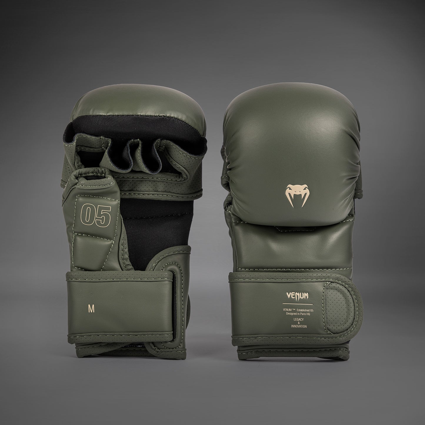 Venum Impact Evo Guantes de sparring MMA - Verde militar
