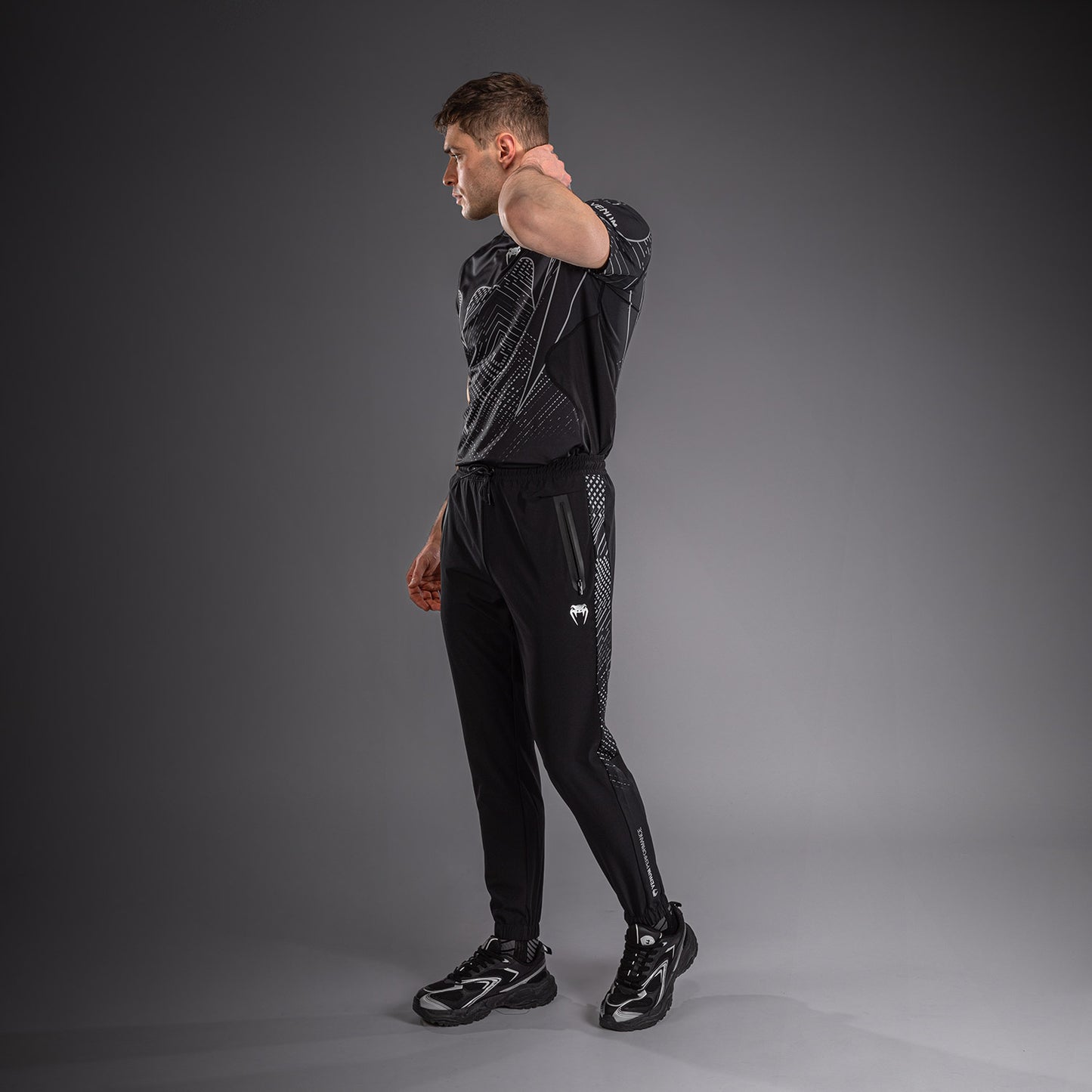 Venum Midnight Fury Pantalones de Chándal – Negro/Gris/Plata