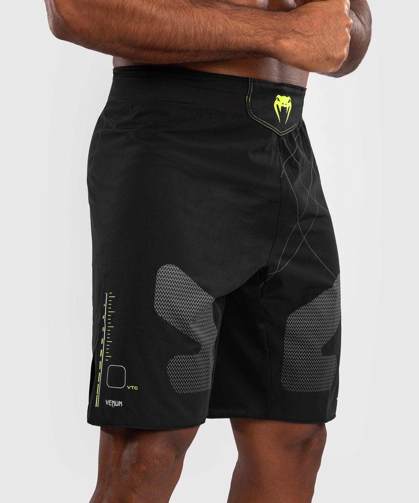 Venum Training Camp 4.0 Pantalones cortos de lucha - Negro/Verde neón