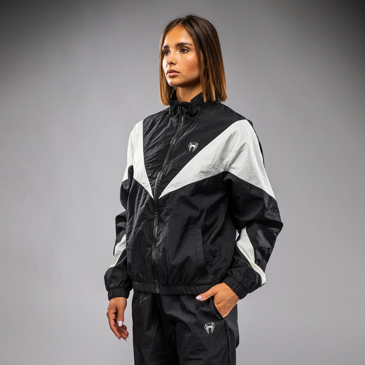 Venum Vectra Chaqueta de Chándal para Mujer - Negro/Blanco