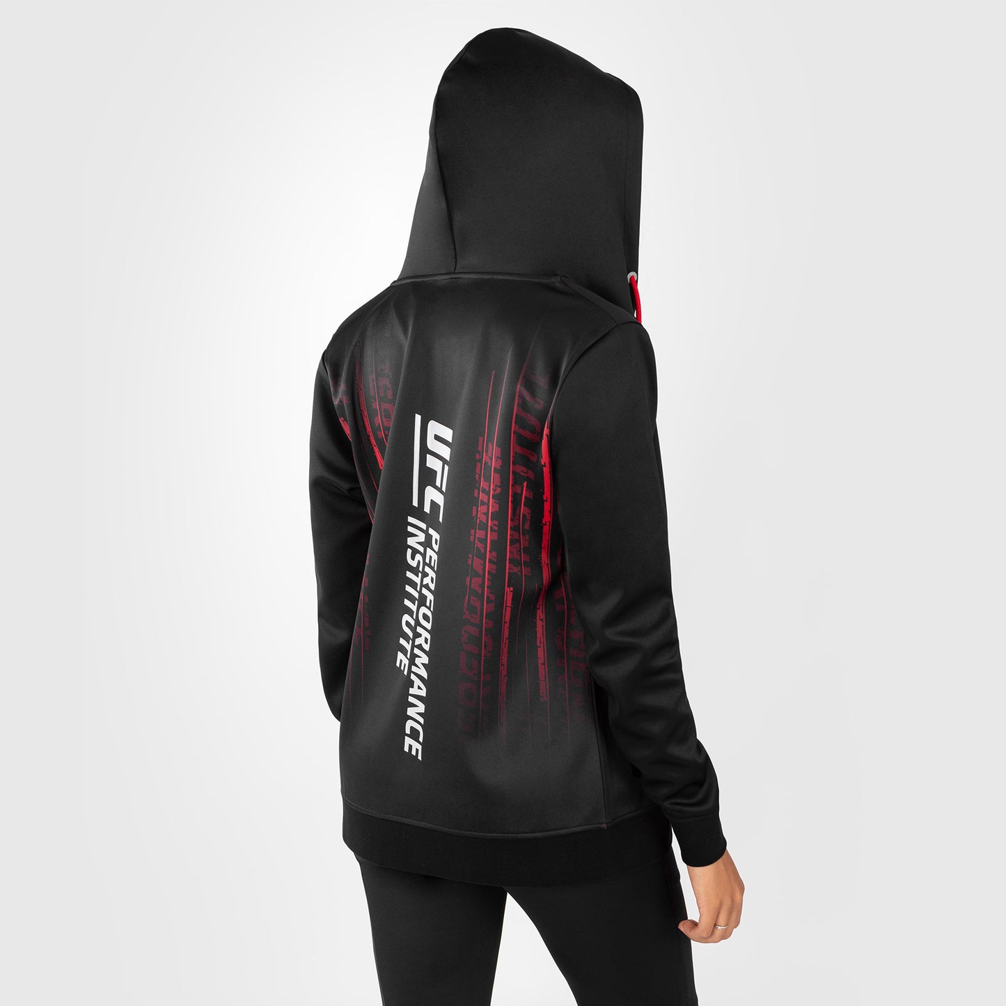 UFC Venum Performance Institute 2.0 Sudadera con Capucha para Mujer - Negro/Rojo