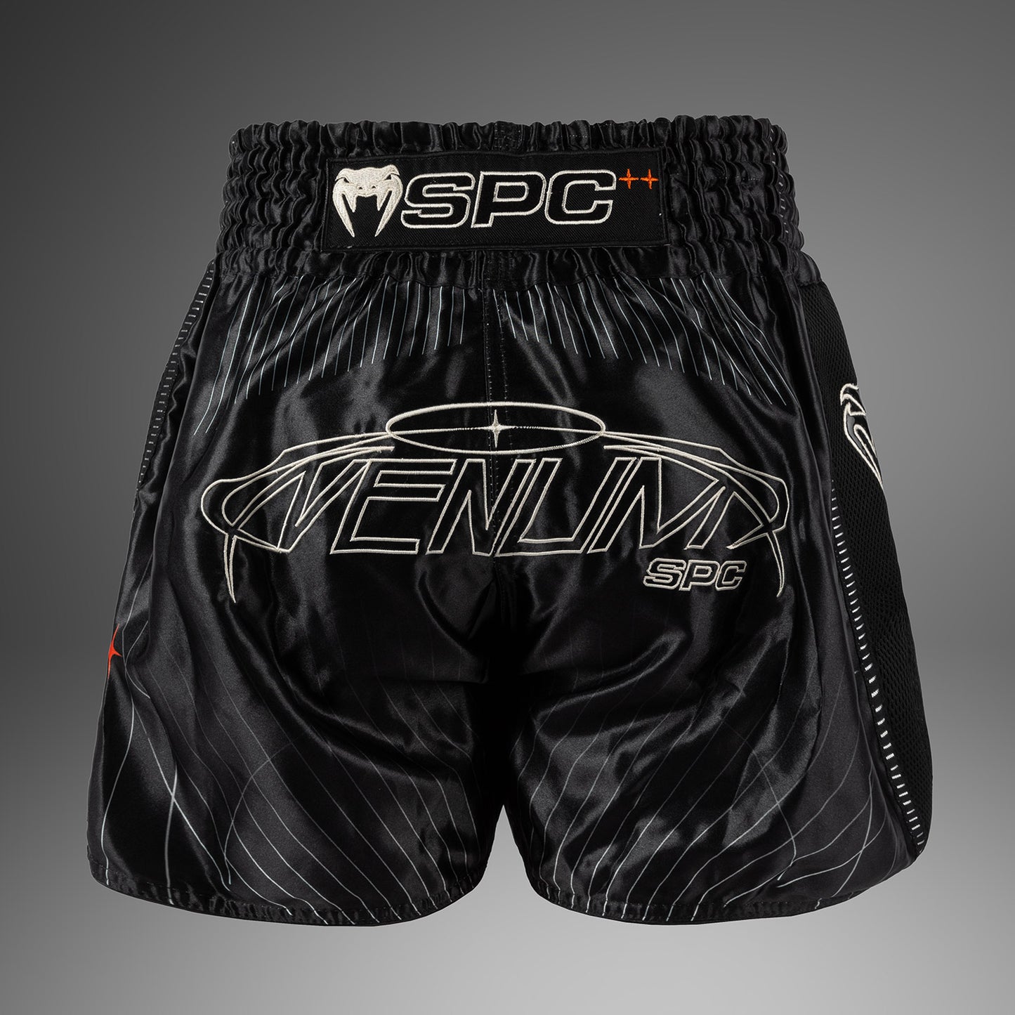 Venum Eclipse Pantalones Cortos Muay Thai – Negro/Marfil