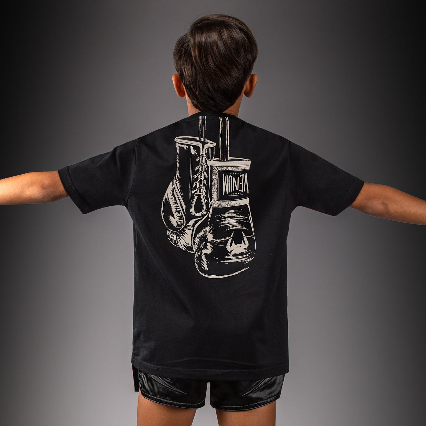 Venum Fight Icon Camiseta de Algodón para Niño - Negro